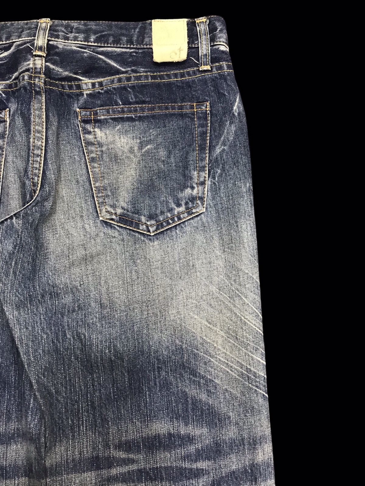 Japanese Brand 💥ARCHIVAL💥VINTAGE ET JAPAN CRAZY FADES RELAXED DENIM F392 Size US 32 / EU 48 - 13 Thumbnail