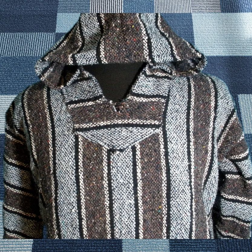 Sunspel Sunspecs Hooded Pullover Unisex Adults S/M Multicolor Striped Beach Baja Hippie Streetwear Hoodie Size US S / EU 44-46 / 1 - 1 Thumbnail