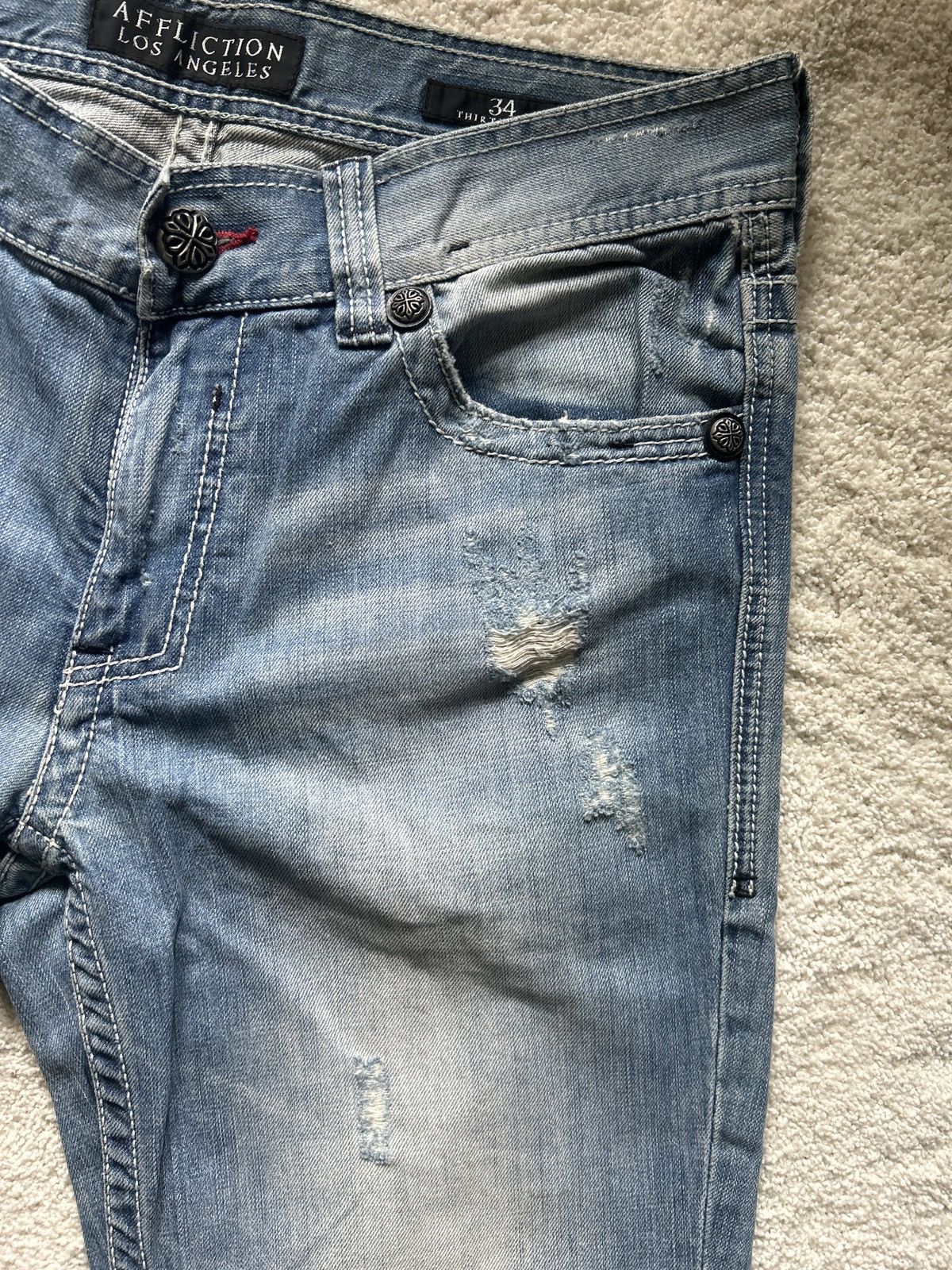 Affliction Affliction mens black label cooper jeans Size US 34 / EU 50 - 4 Thumbnail