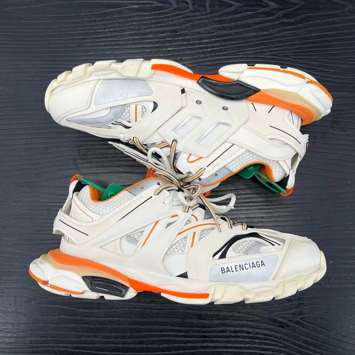 Balenciaga Balenciaga Track White Orange 46 Light Wear Boxed Size US 13 / EU 46 - 7 Thumbnail
