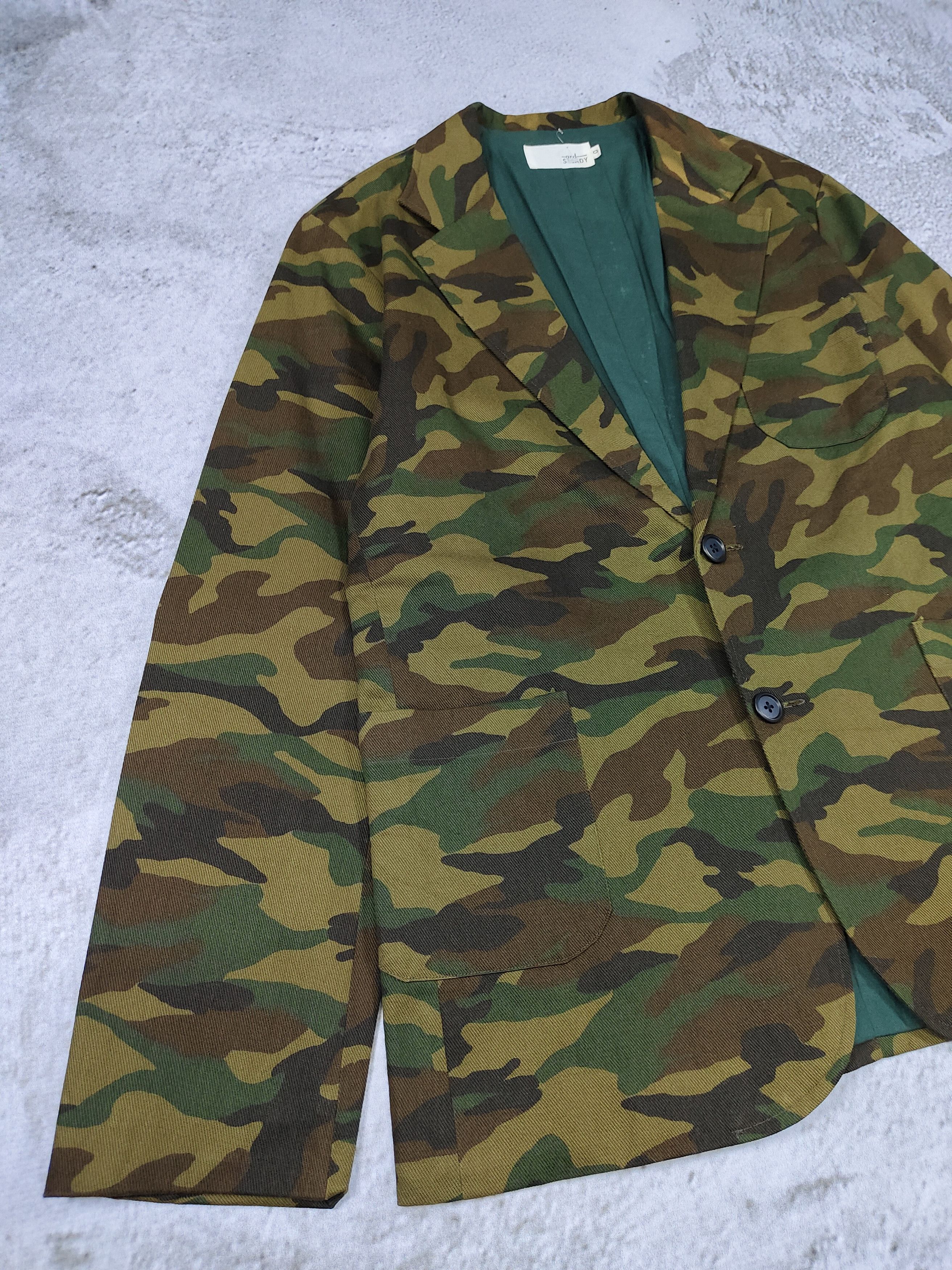 Japanese Brand and STADY- Streetwear Woodland Camouflage Blazer Jacket Size US M / EU 48-50 / 2 - 4 Thumbnail