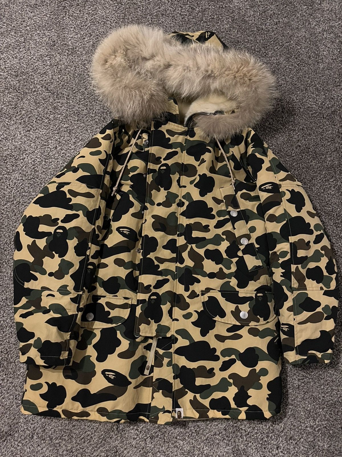 Bape Vintage Bape Yellow First Camo N3B Jacket OG 1999-2002 Size US S / EU 44-46 / 1 - 1 Thumbnail