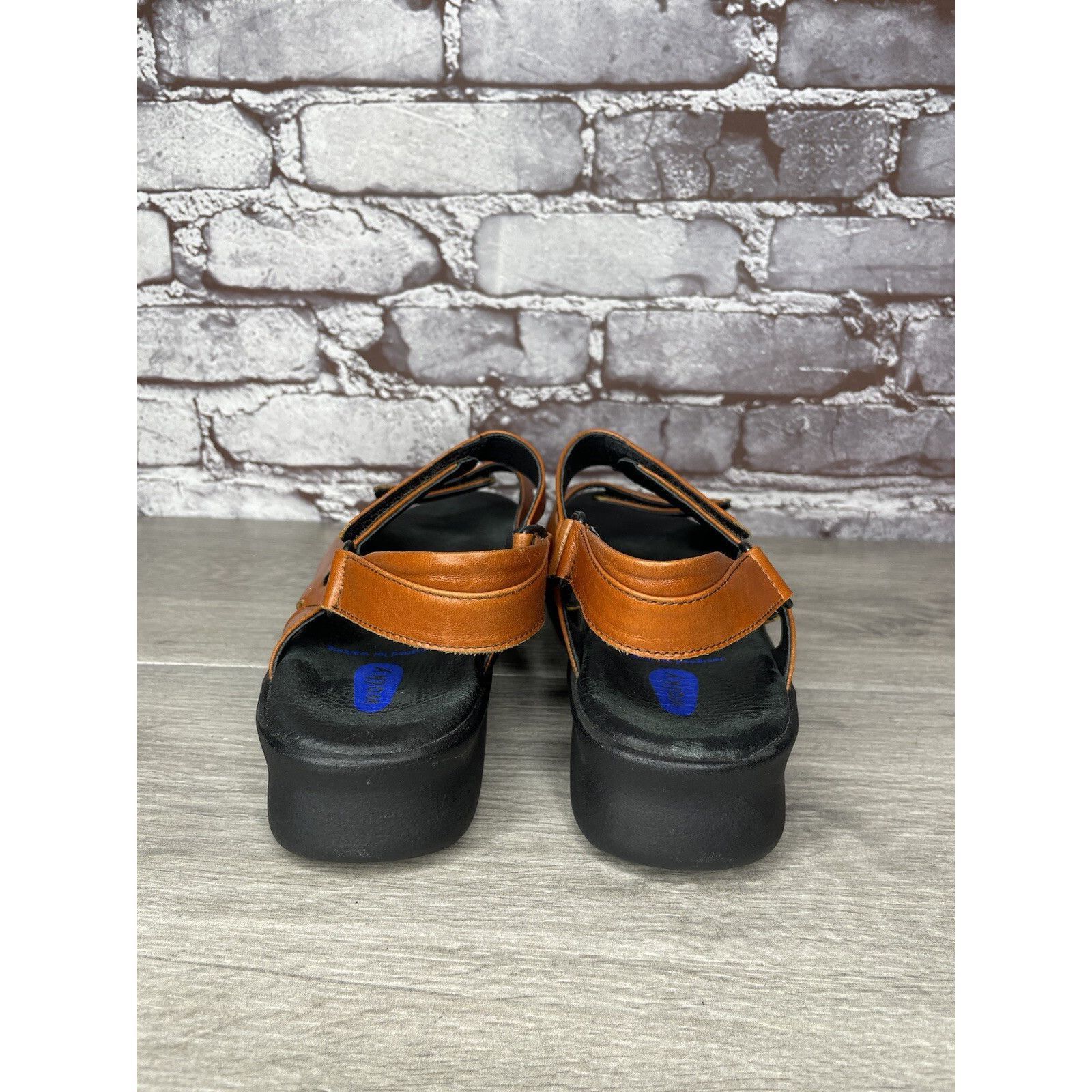 Other Wolky Brown Leather Strappy Comfort Wedge Ankle Strap Sandal Size US 11 / IT 41 - 20 Thumbnail