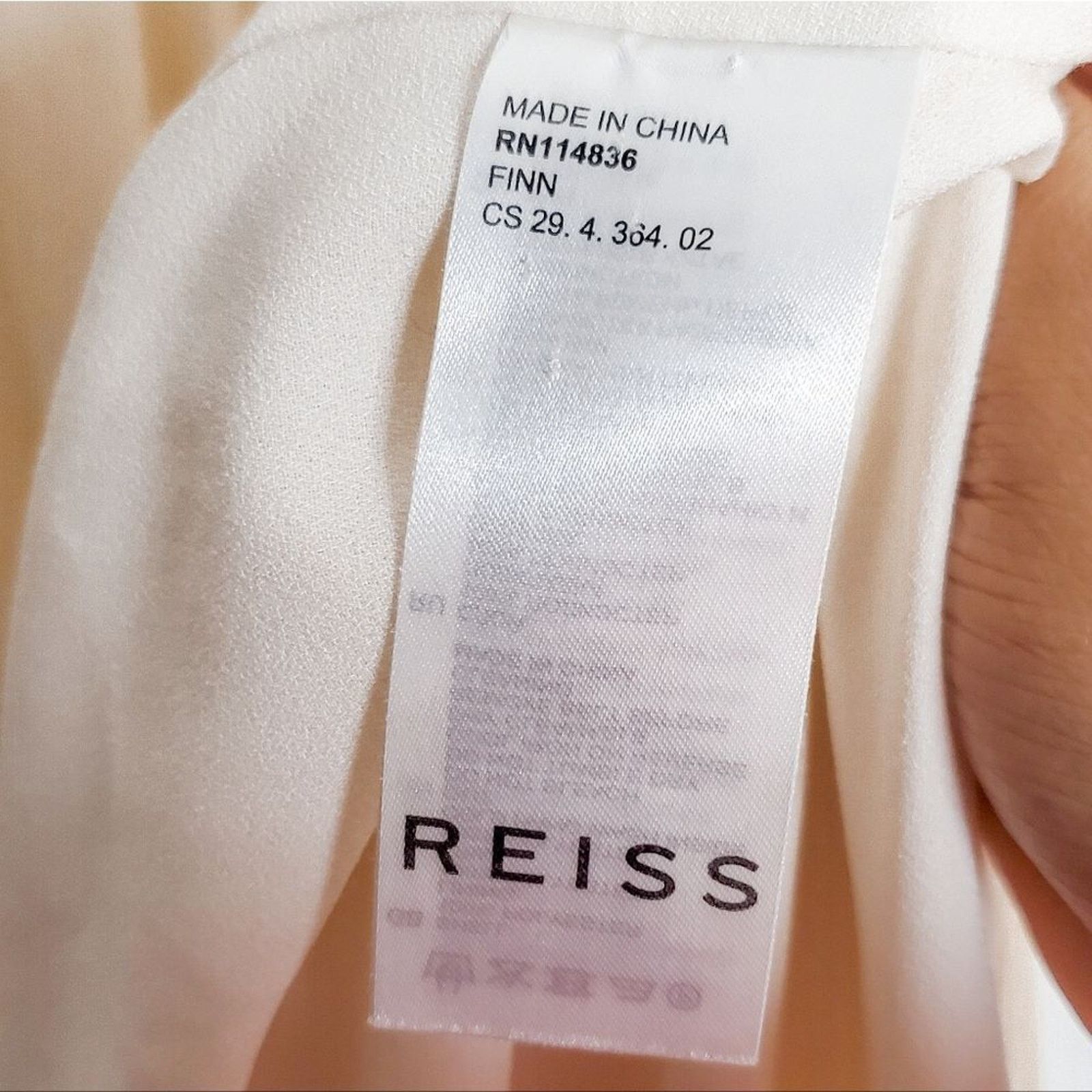 Reiss Reiss Off White Cream Finn Soft Sheer Pleated Dress Size 6 Size M / US 6-8 / IT 42-44 - 8 Thumbnail