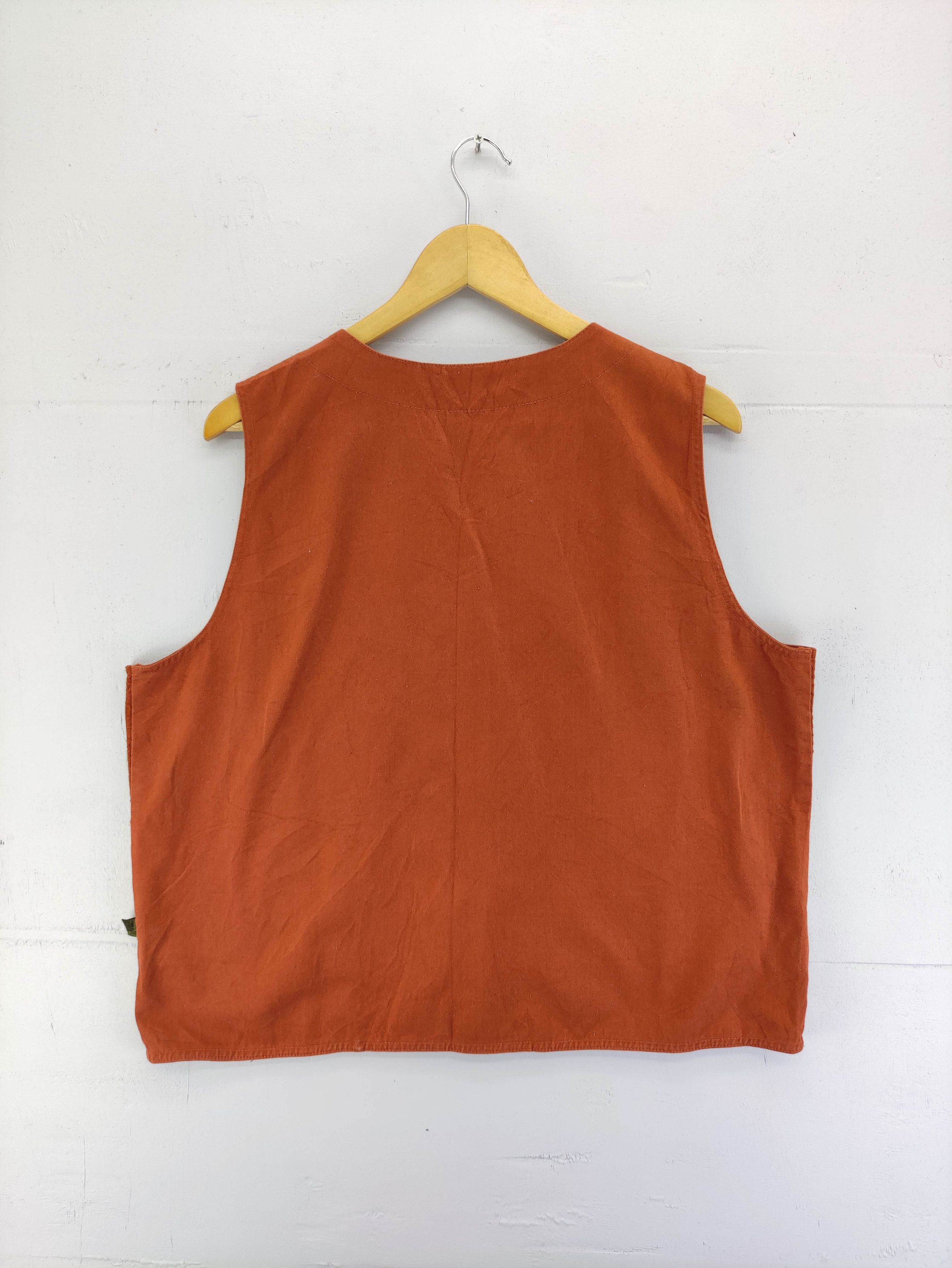 Japanese Brand Vintage Vest Button Up Double Poket Size US L / EU 52-54 / 3 - 7 Thumbnail