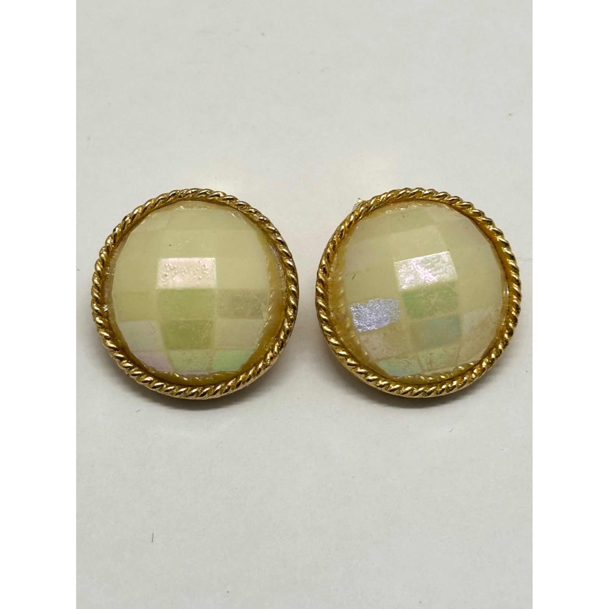 Vintage Vintage faceted rhinestone earrings Size ONE SIZE - 3 Thumbnail