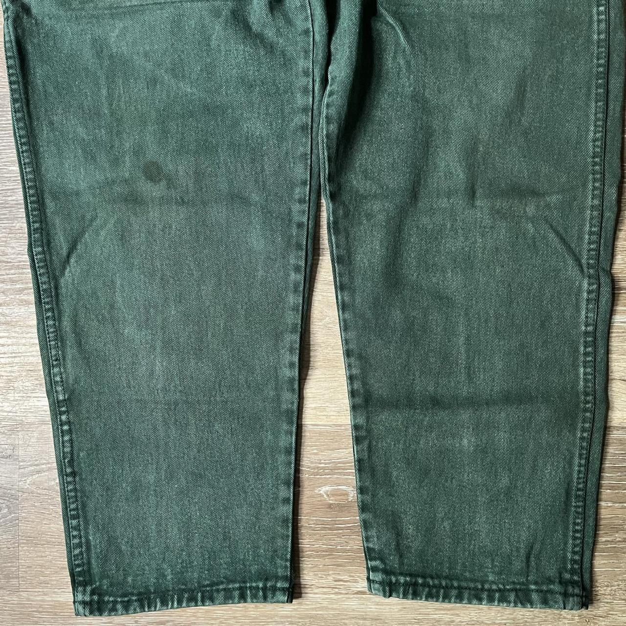 Guess vintage 90s guess green denim workwear jeans Size US 36 / EU 52 - 3 Thumbnail