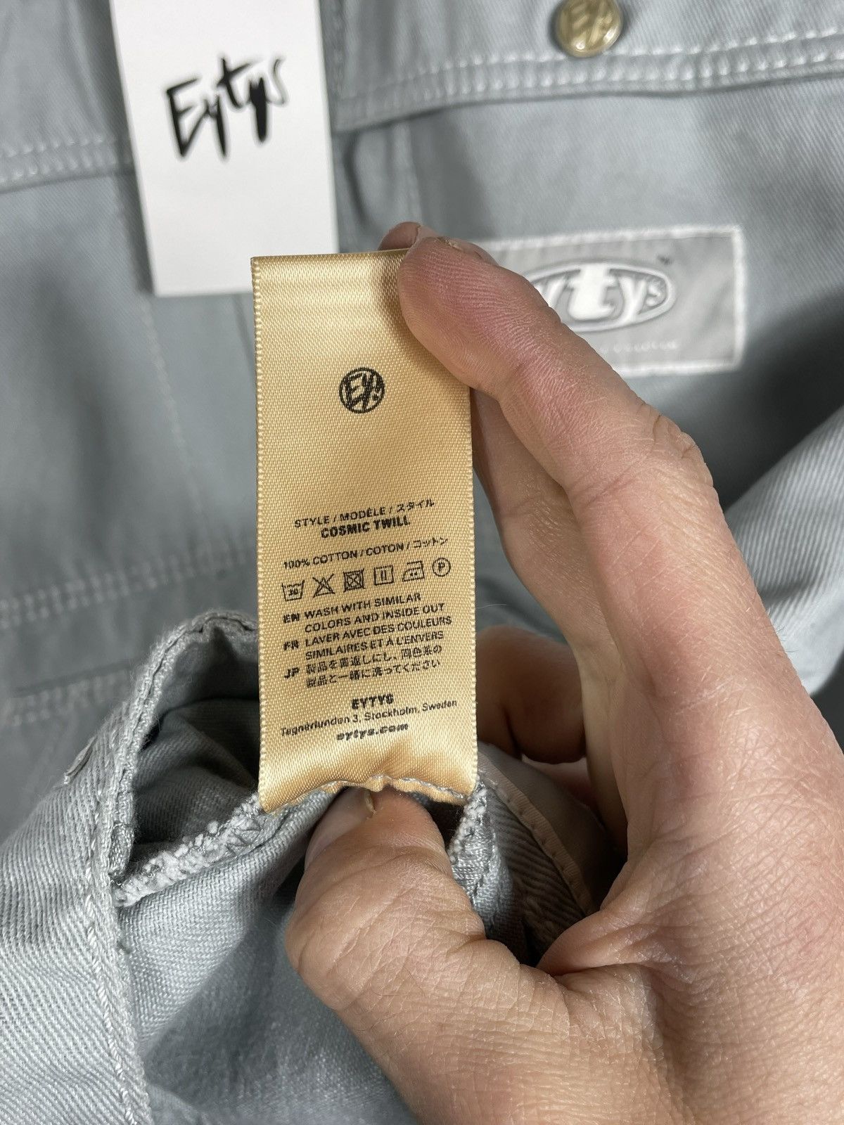 Eytys Eytys Denim Bomber Jacket Luxury Premium Skate Avant Garde Size US M / EU 48-50 / 2 - 10 Thumbnail
