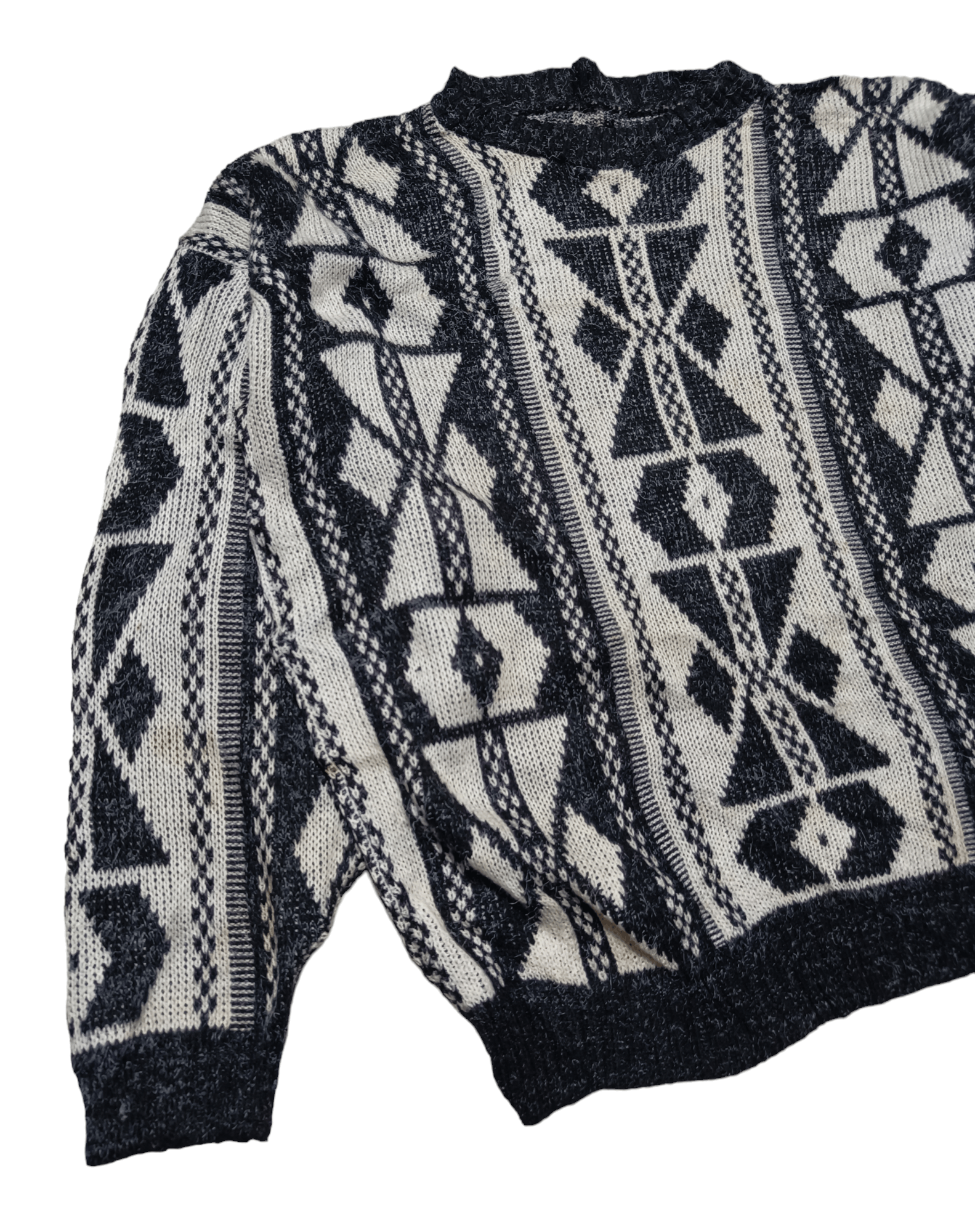 Other Vintage 70s Aztec Navajo Ethnic Abstract Motifs Knit Sweater Size US M / EU 48-50 / 2 - 4 Thumbnail