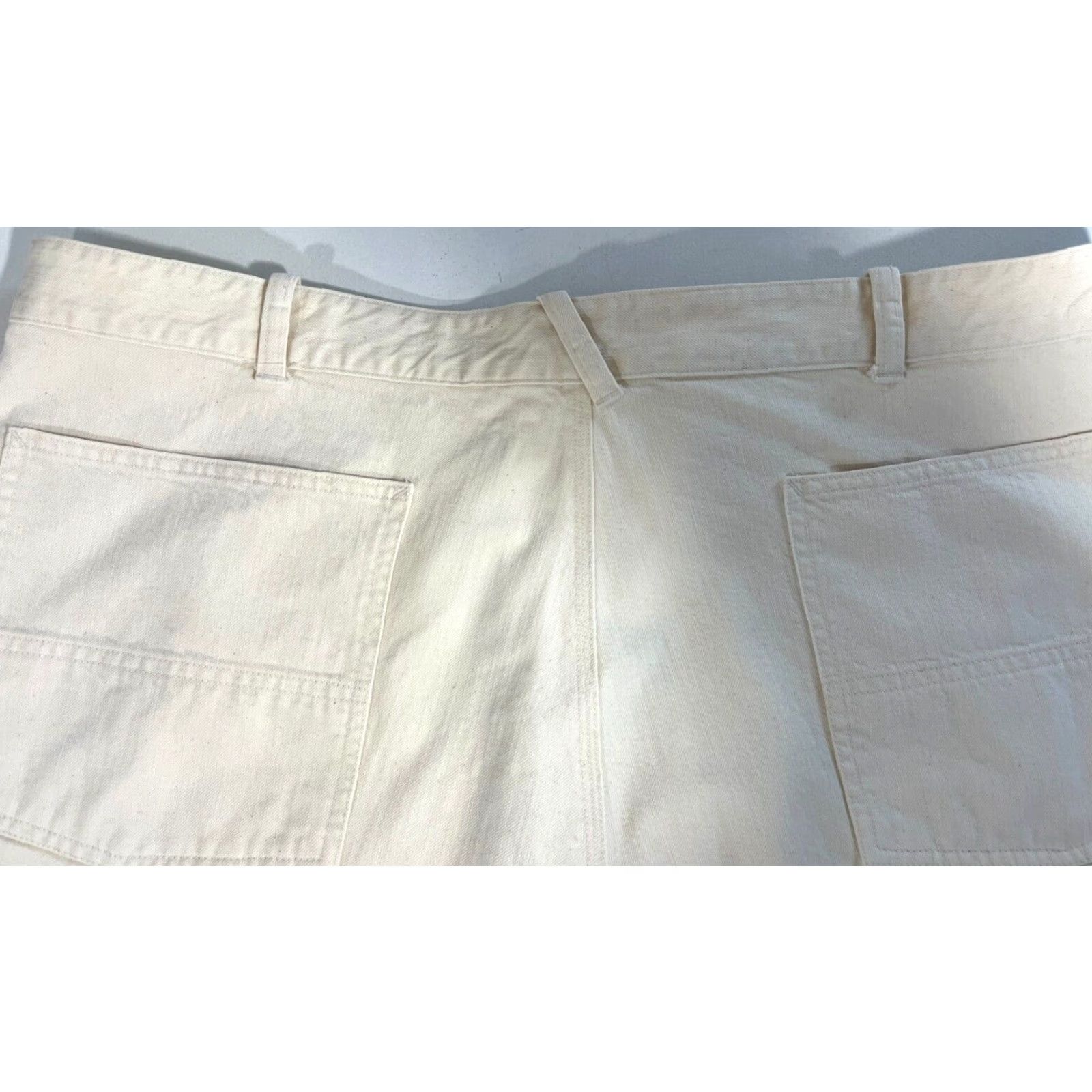 Polo Ralph Lauren Polo Ralph Lauren Men'S Carpenter Shorts 10" Sz 42 Off-White 90s Vintage Cotton Canvas Casual 42 Mens Size US XL / EU 56 / 4 - 4 Thumbnail