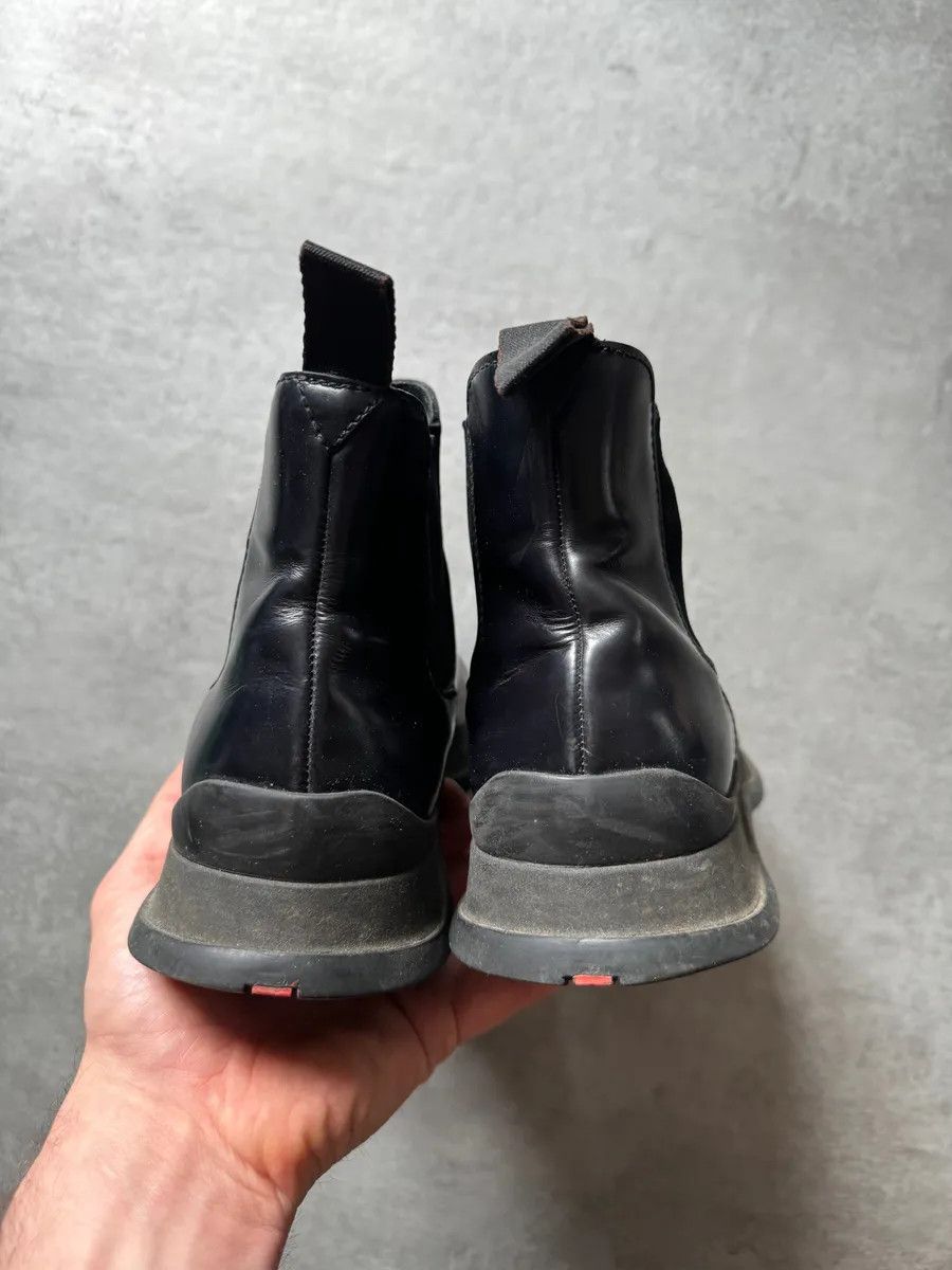 Prada FW1999 Prada Navy Leather Boots Size US 7 / EU 40 - 4 Thumbnail