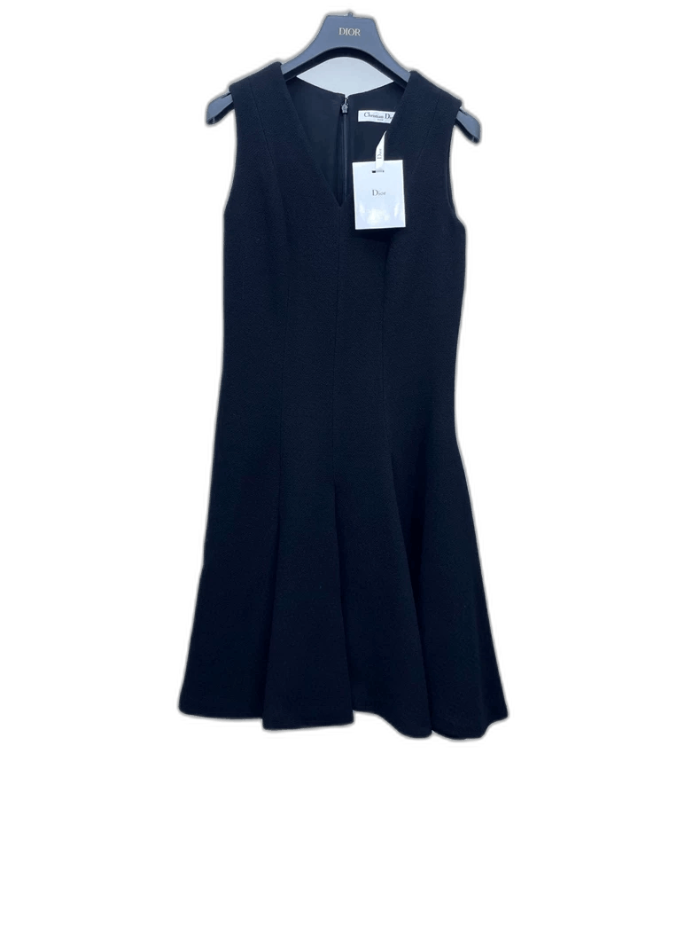 Dior Dior Black Sleeveless Dress Size 38 Size US 38 / EU 54 - 1 Thumbnail