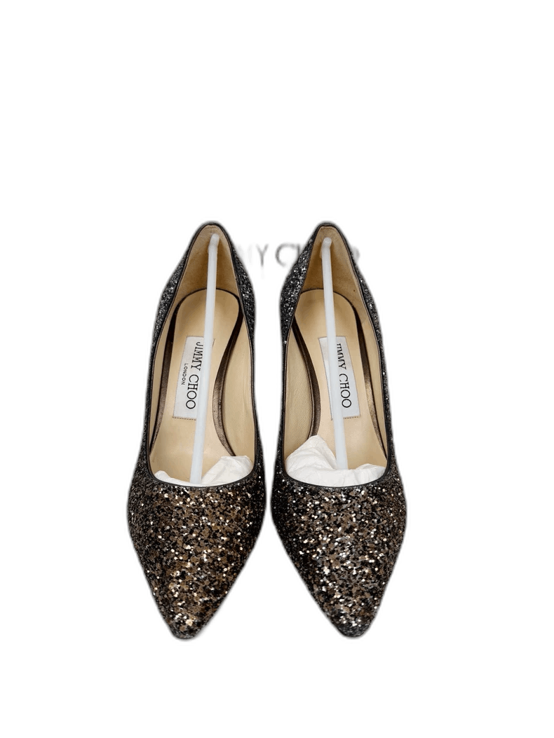 Jimmy Choo Jimmy Choo Sequin High Heels Size 35.5 Size US 6 / IT 36 - 1 Thumbnail