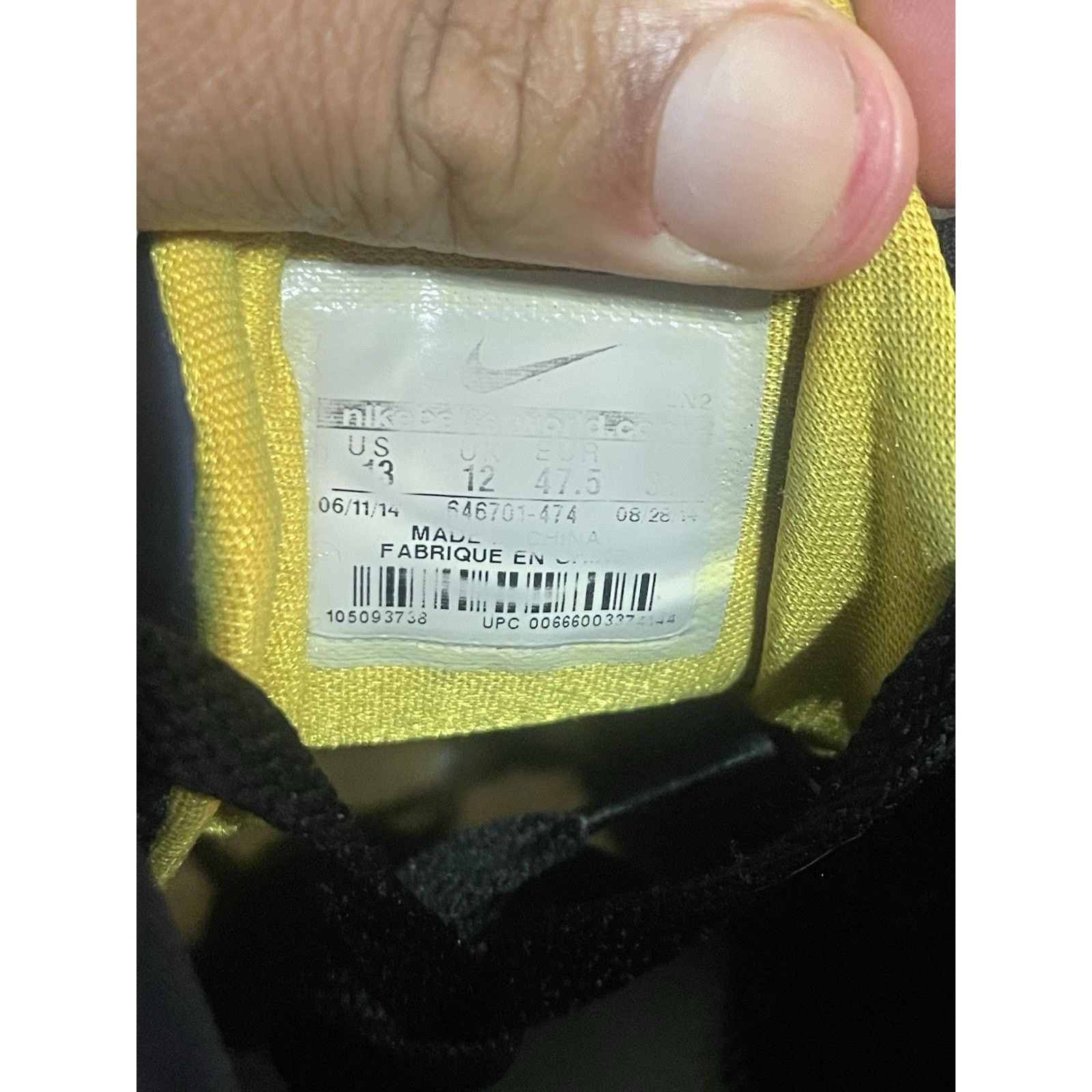Nike Size 13 - Nike Kobe 9 EM Gym Blue University Gold 646701-474 Size US 13 / EU 46 - 6 Thumbnail