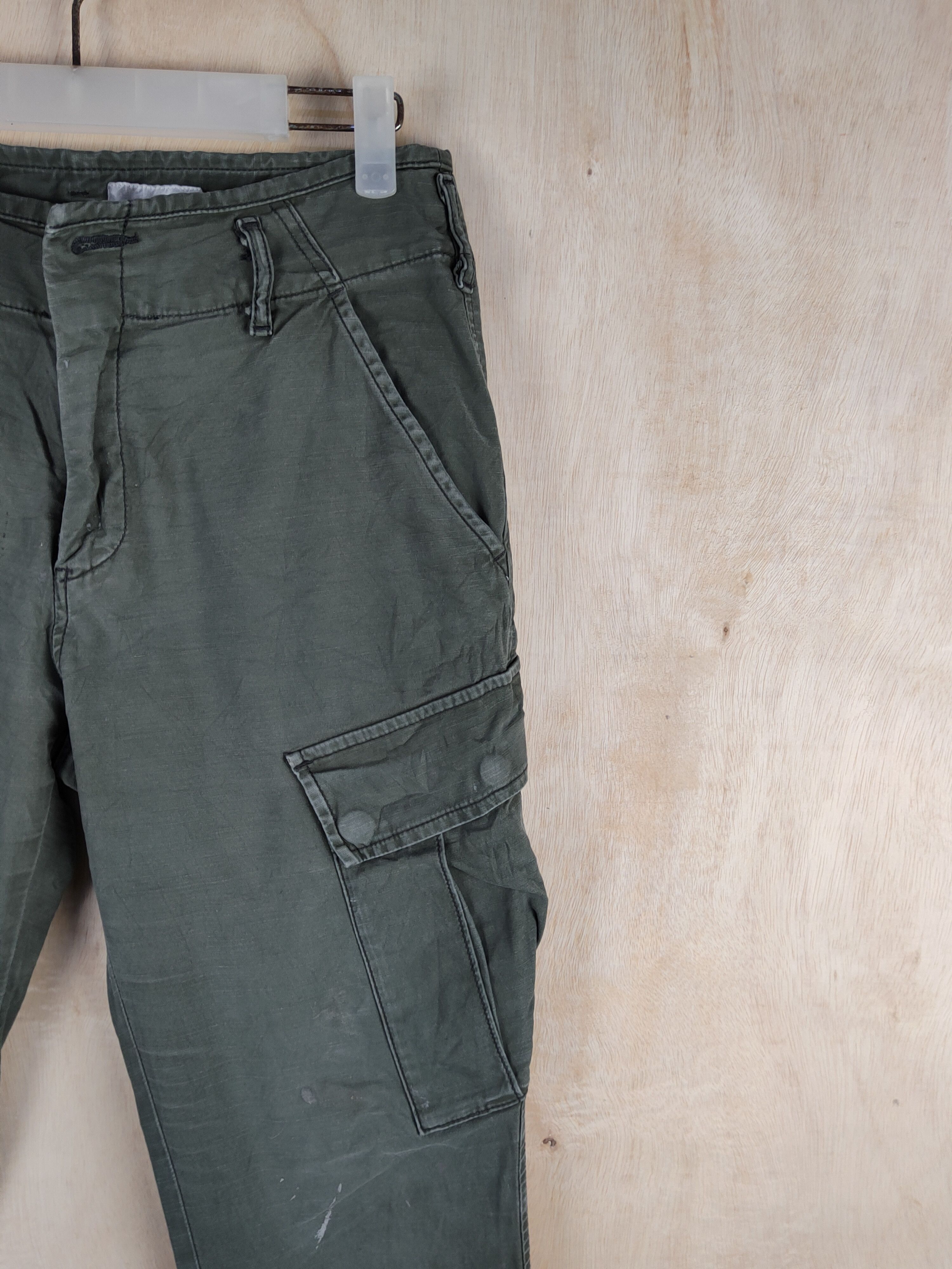 ONES STROKE Ones Stroke Green Multipocket Tactical Cargo Pants #S2407 Size US 28 / EU 44 - 5 Thumbnail