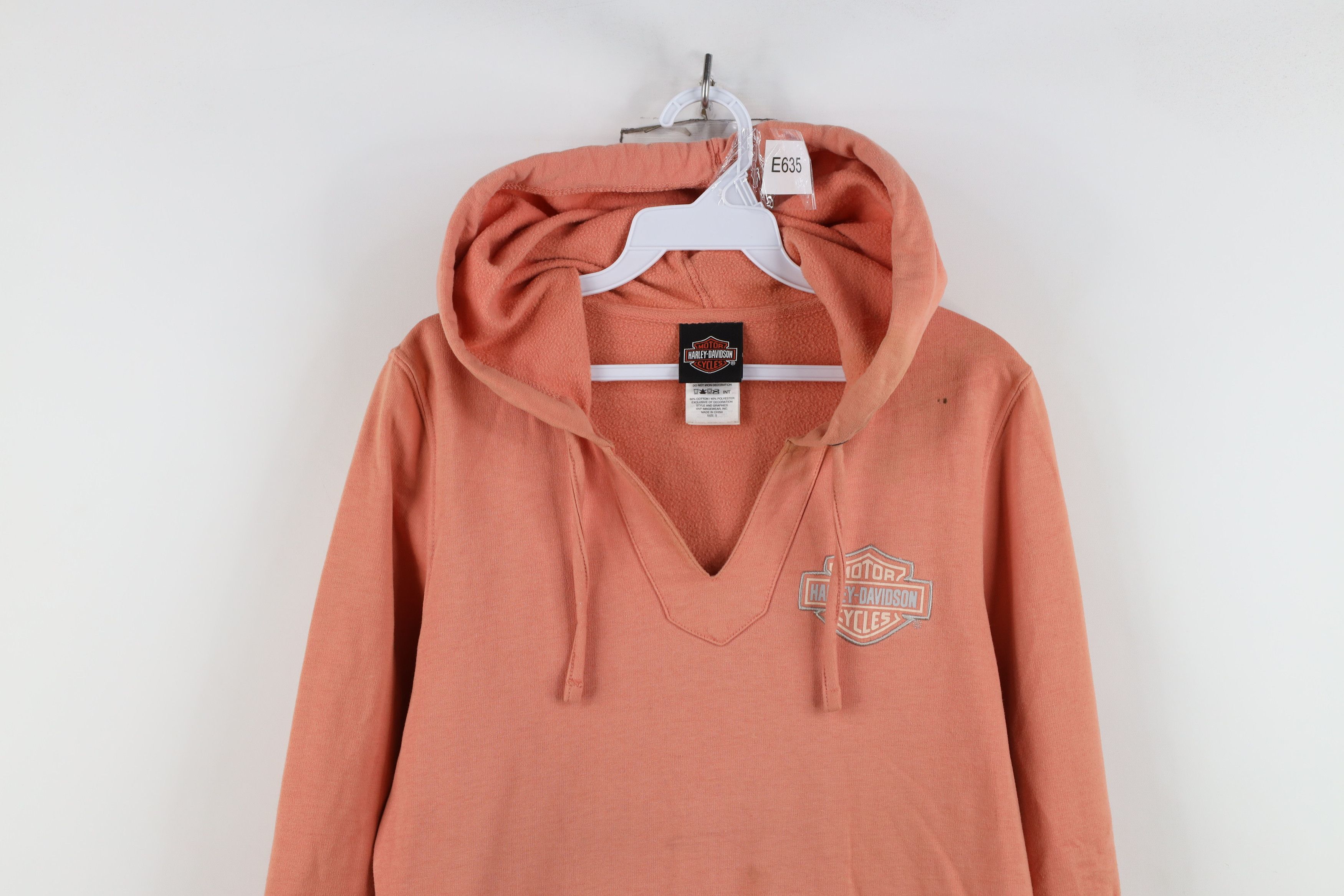 Harley Davidson Vintage Harley Davidson Spell Out Hoodie Sweatshirt Pink Size S / US 4 / IT 40 - 2 Thumbnail