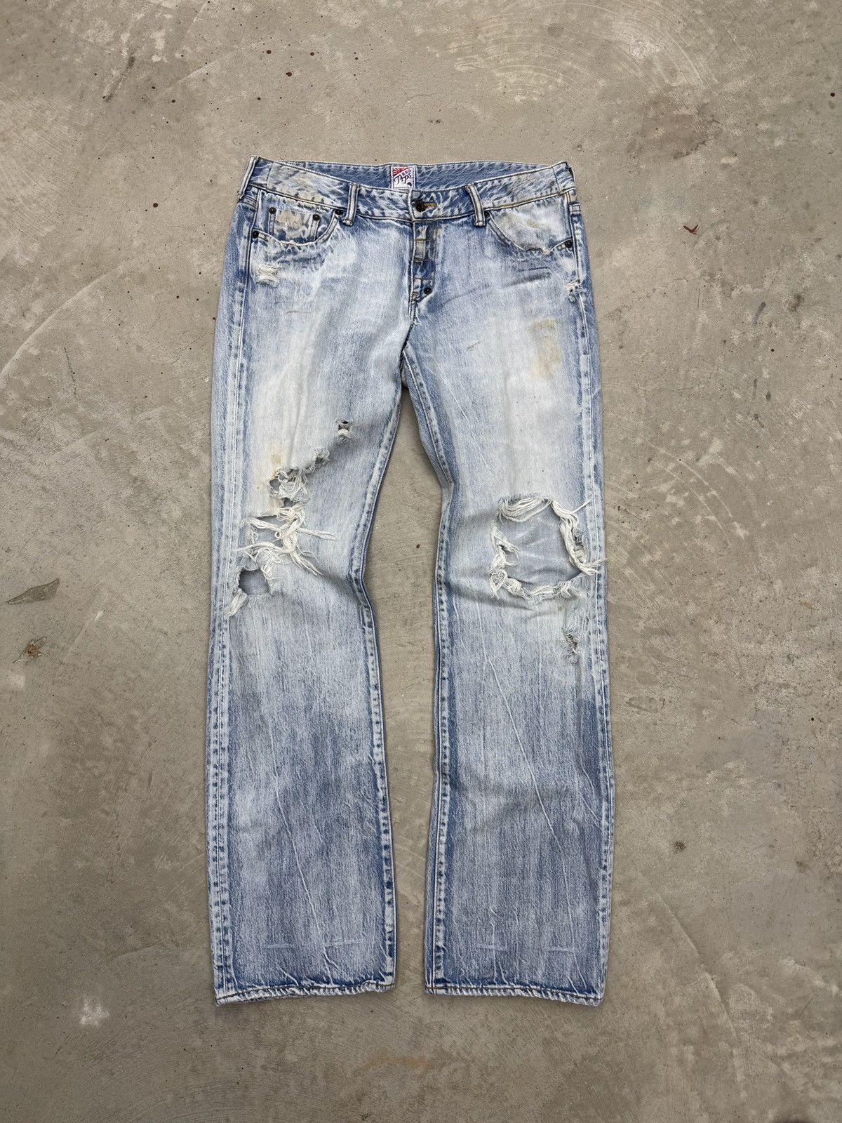 Prps PRPS Distressed Vintage Washed Jeans Size US 30 / EU 46 - 1 Thumbnail