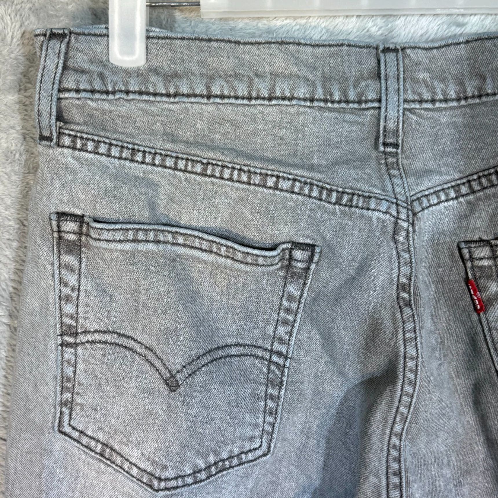 Levi's Levi’s 511 Men’s Jeans 32x32 Gray Denim Stretch Slim Straight Jeans Size US 32 / EU 48 - 6 Thumbnail
