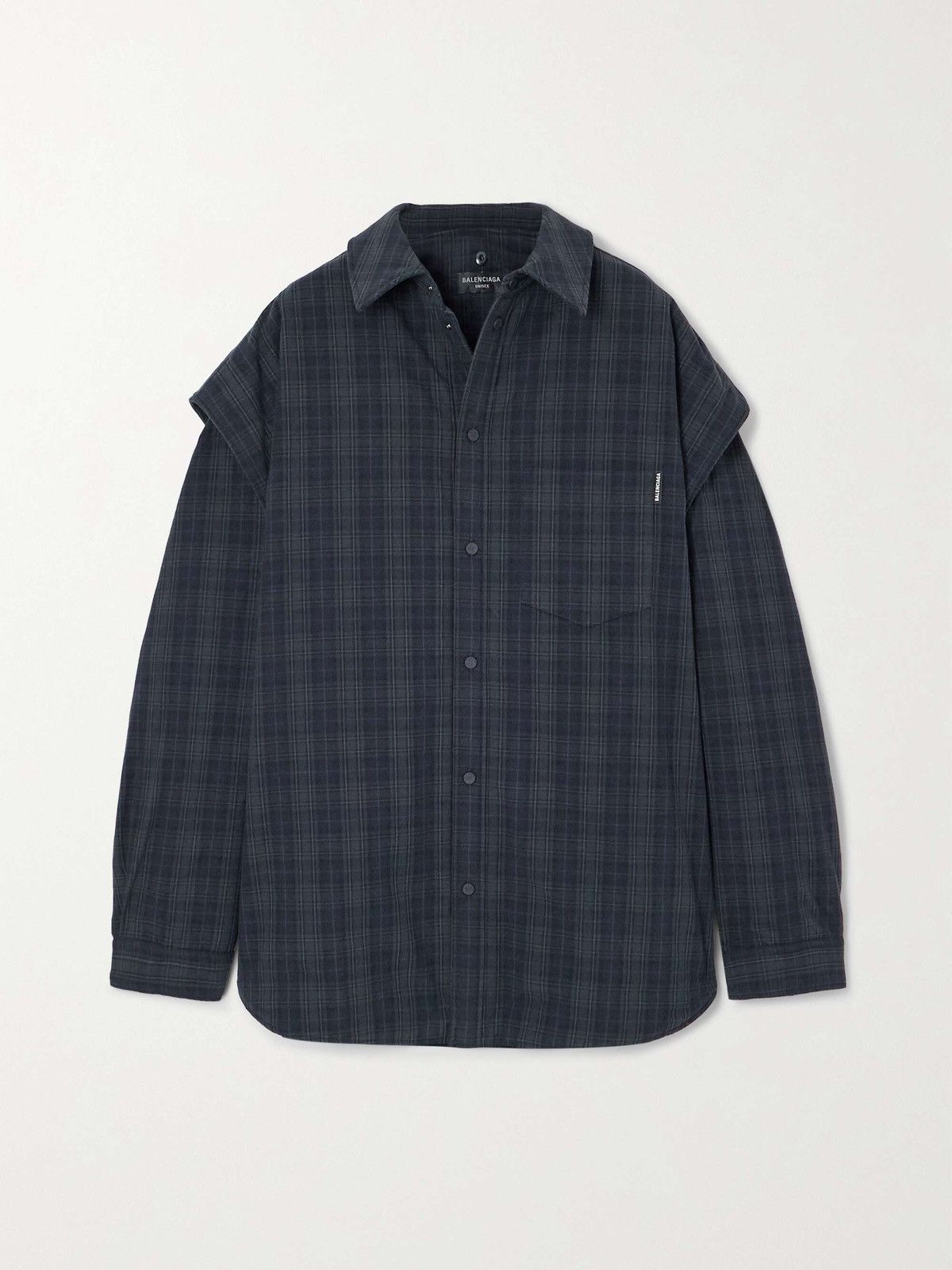 Flannel Shirts Balenciaga Padded Flannel Balenciaga Swing Plaid