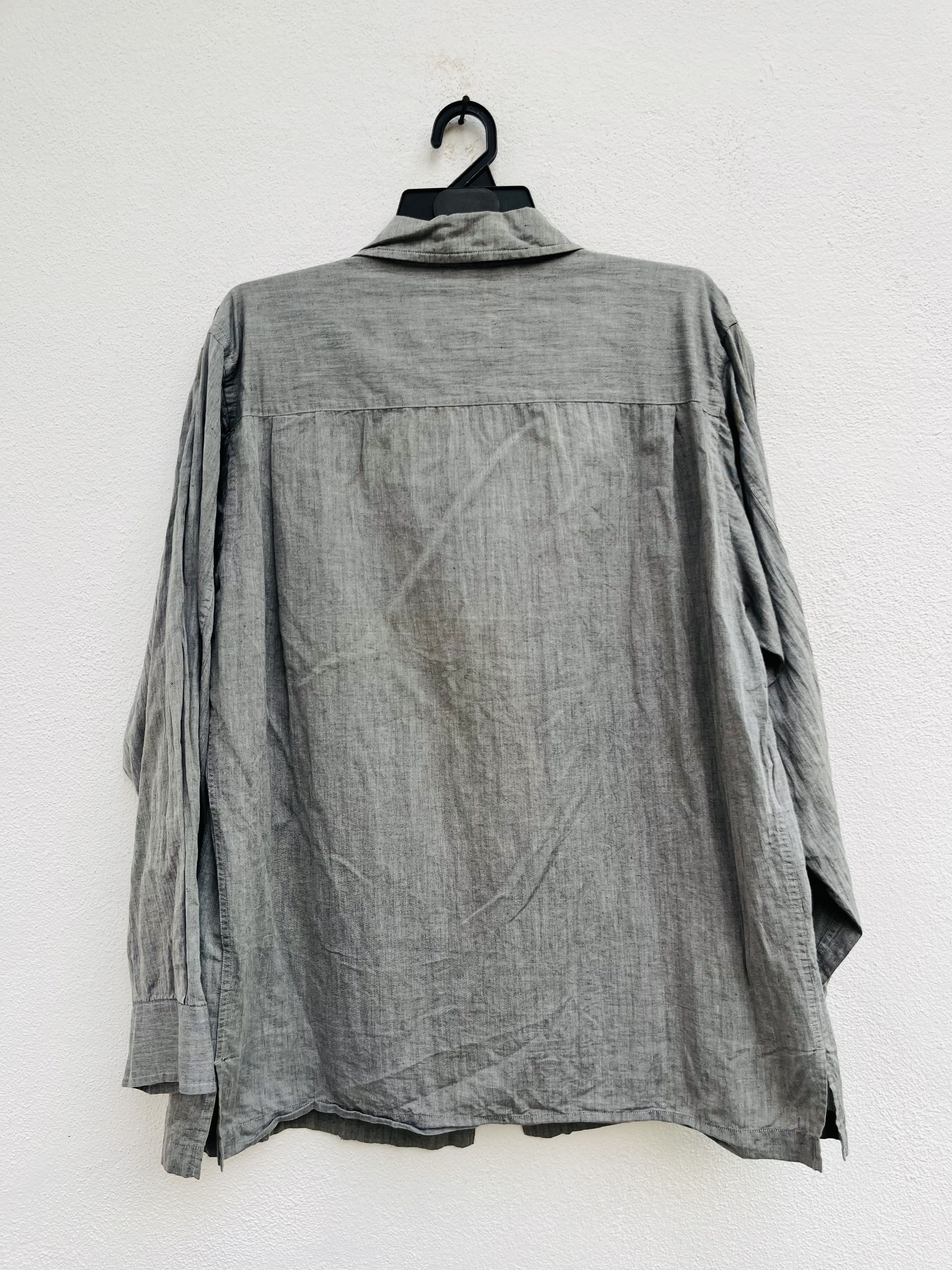 Burberry × Japanese Brand × Vintage Vintage Burberry London Grey Button Up Fashion Style Size US XL / EU 56 / 4 - 2 Thumbnail