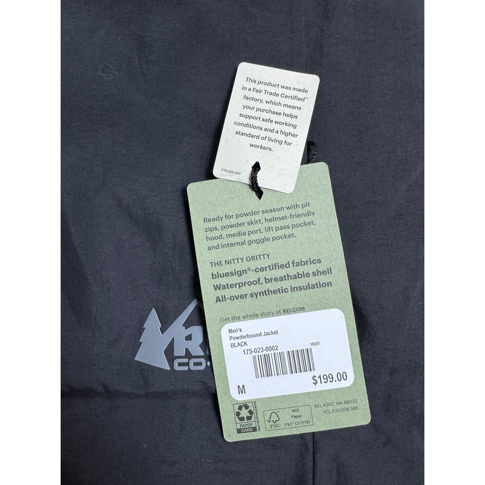 Rei REI Coop Powderbound Insulated Winter Snow Jacket Men Size M Size US M / EU 48-50 / 2 - 4 Thumbnail