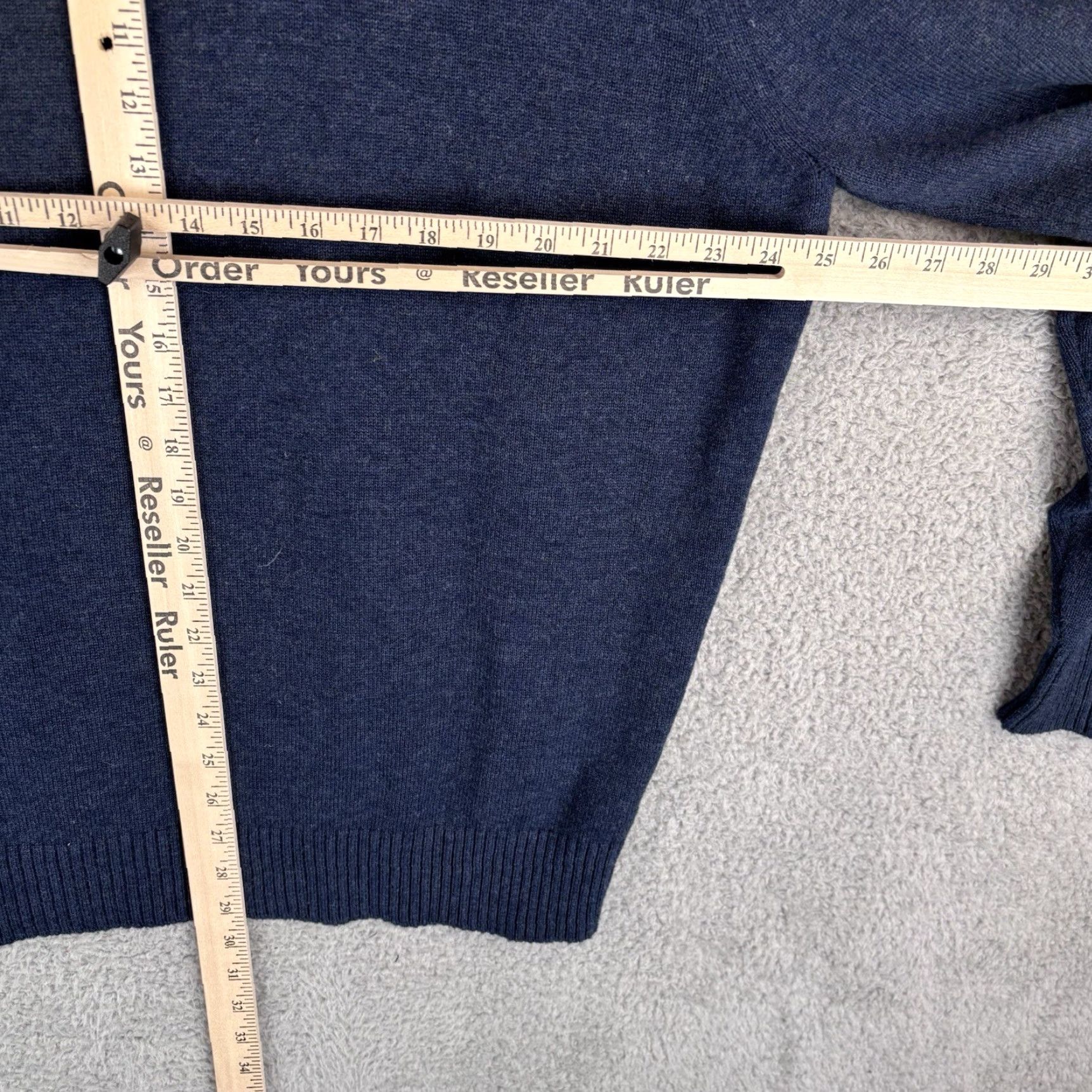 Peter Millar Peter Millar Sweater Mens 2XL Blue Merino Wool-Cotton Henley Elbow Patch Pocket Shirt Size US XXL / EU 58 / 5 - 6 Thumbnail