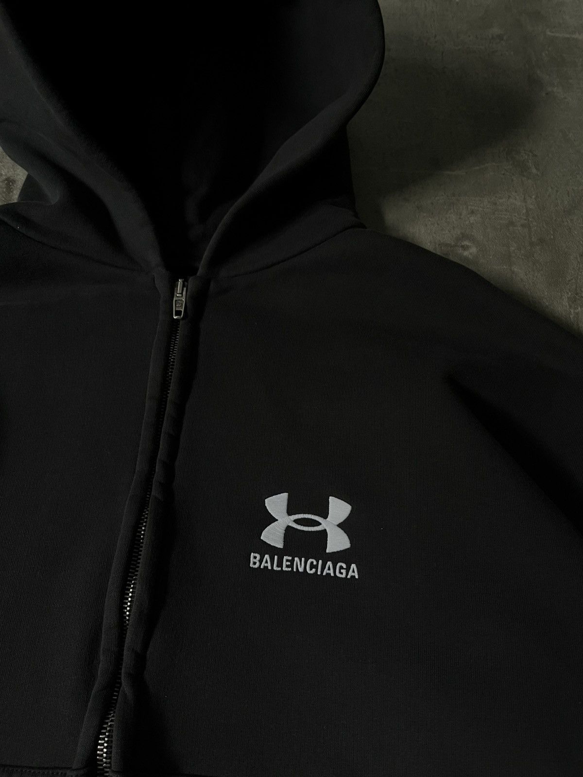 Balenciaga × Under Armour Balenciaga x Under Armour zip up black hoodie Size US S / EU 44-46 / 1 - 2 Thumbnail