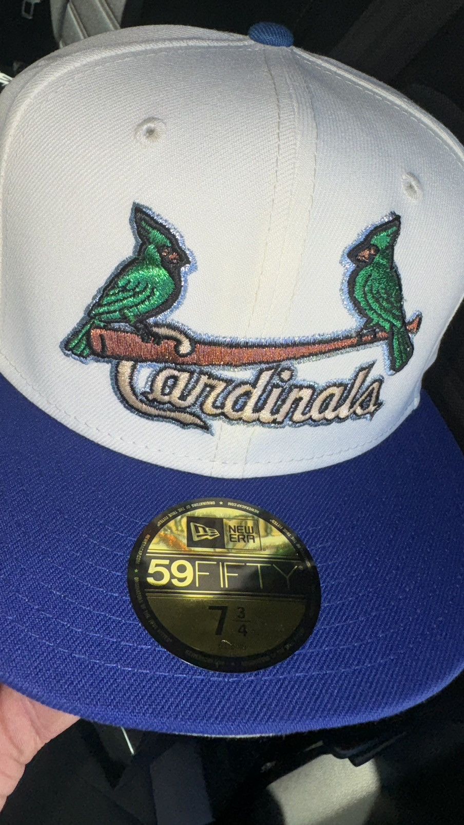 image of Hat Club x Myfitteds St Louis Cardinals Rushmore 3/4 in White, Men's