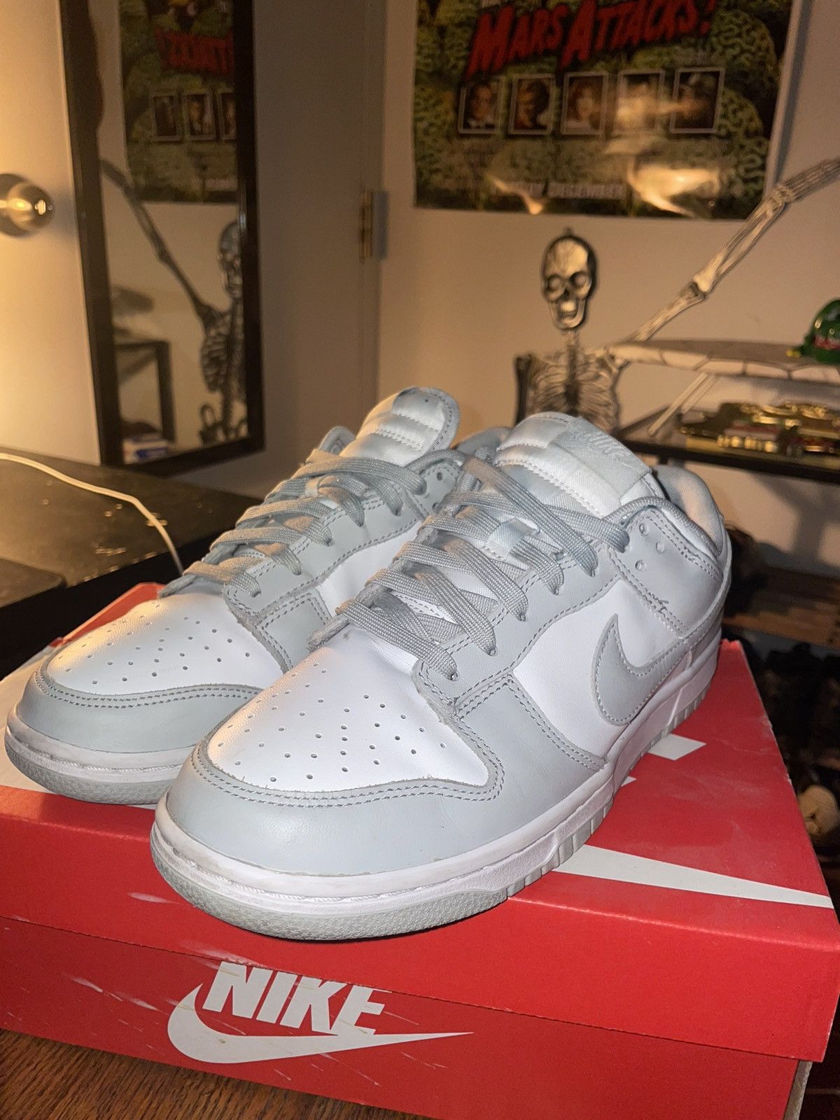 Jordan Brand × Nike Nike Dunk Low Grey Fog Size US 8.5 / EU 41-42 - 1 Thumbnail