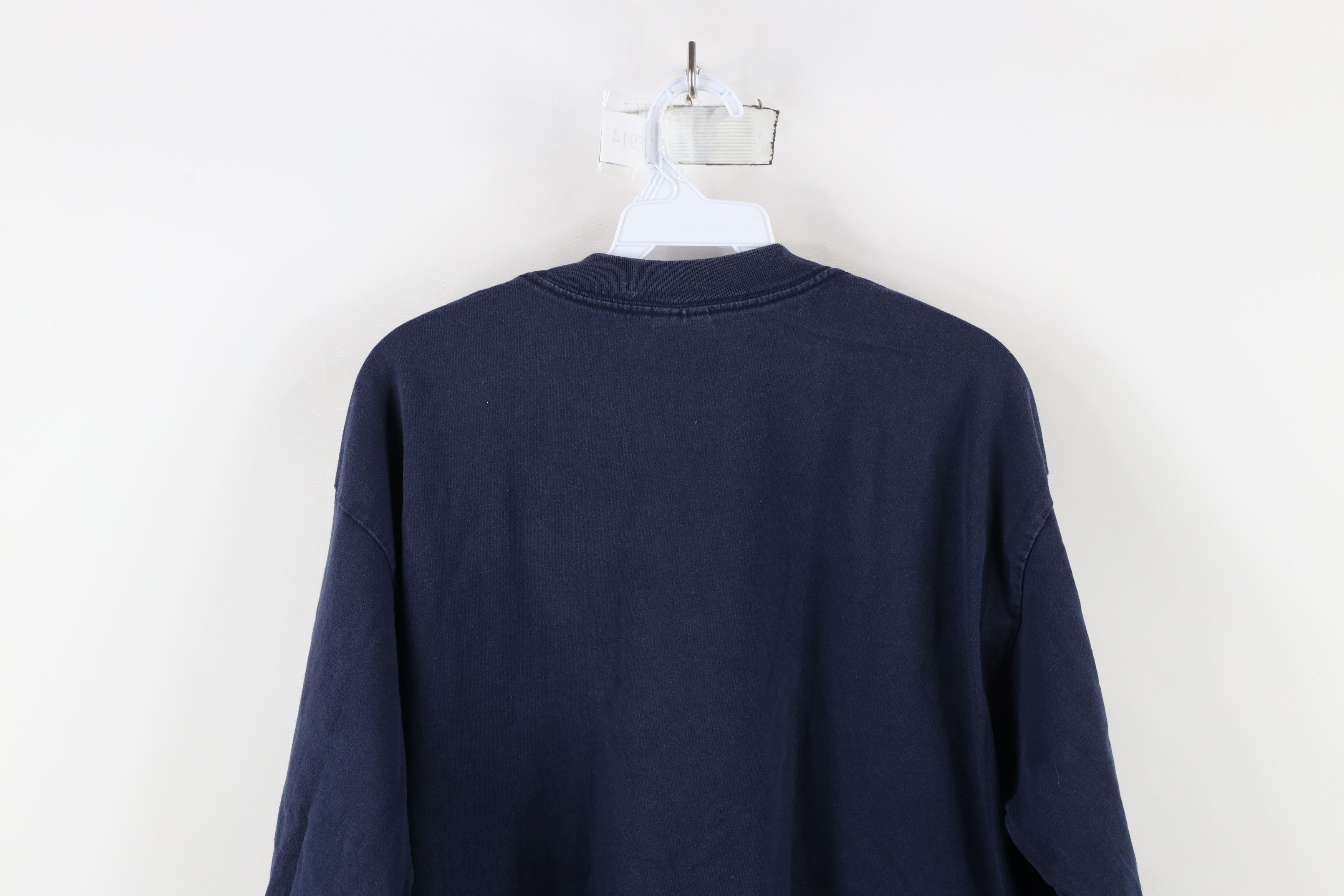 Vintage Vintage 90s Y2K NYPD New York Long Sleeve T-Shirt Blue Size US L / EU 52-54 / 3 - 12 Thumbnail