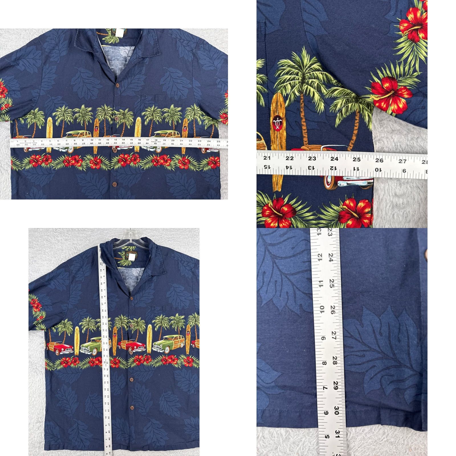 Vintage VINTAGE Hawaiian Reserve Collection Shirt Adult 2XL XXL Blue Floral Hawaii Luau Resort Garden Party/Cocktail Wedding Men Mens Size US XXL / EU 58 / 5 - 8 Thumbnail