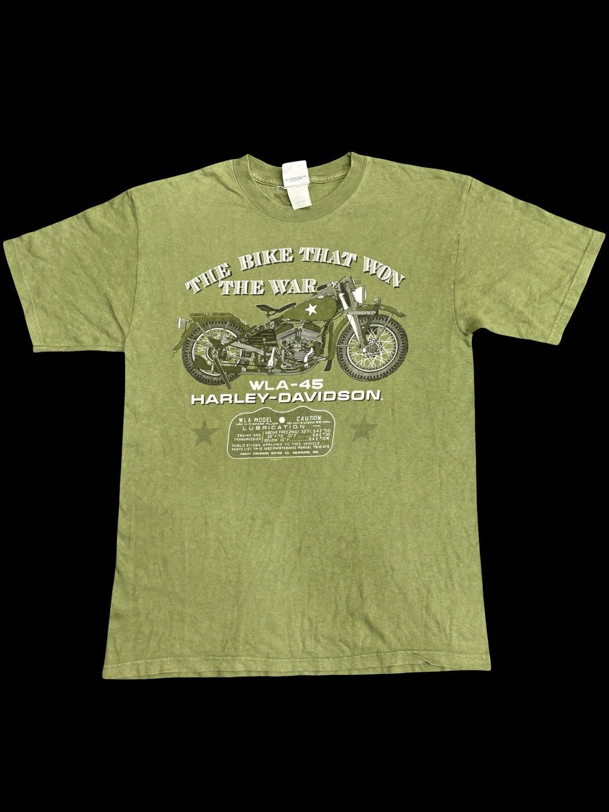 Harley Davidson 💥Vintage💥90s Harley Davidson War WLA-45 Bike Shirt F575 Size US M / EU 48-50 / 2 - 2 Thumbnail