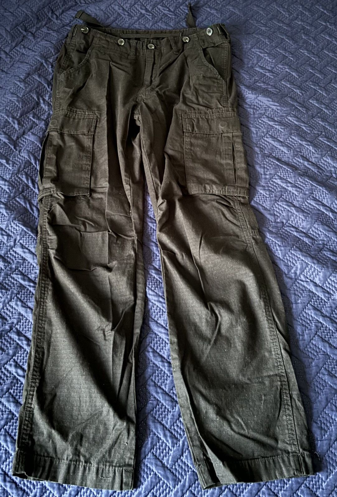 MNML × Vintage MNML Black Vintage Cargo Pants Size US 32 / EU 48 - 1 Thumbnail