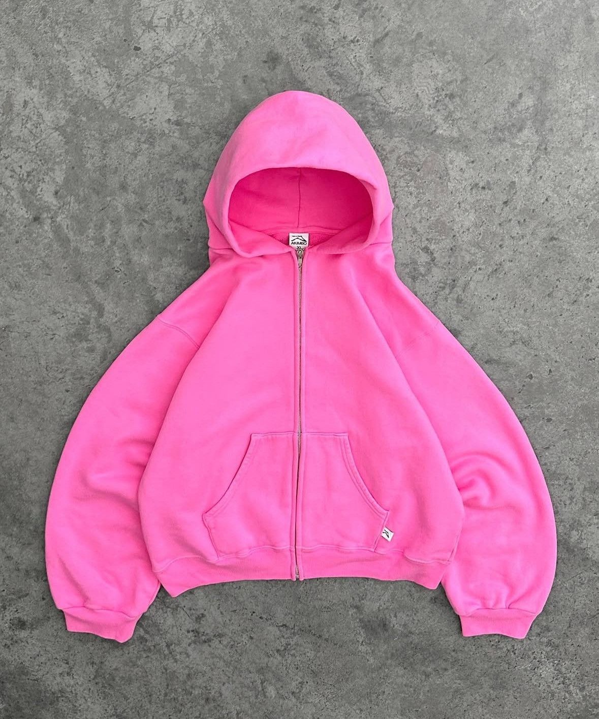akimboジップフーディー AKIMBO ZIP-UP HOODIE - HEATHER GREY