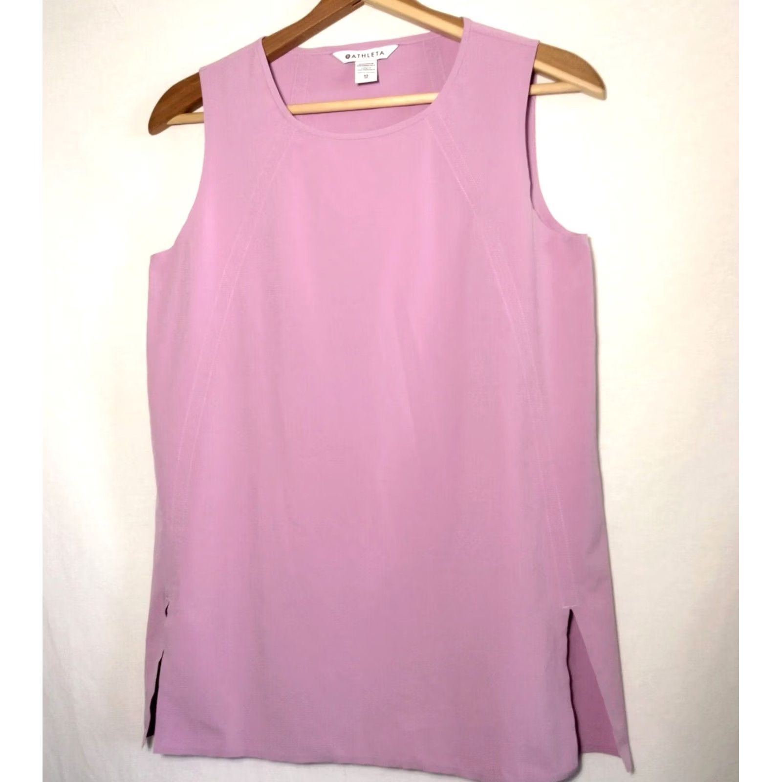 Athleta Athleta Zephyr Refined Tank Top Shirt Women XS Purple Camisole Stretch Sleeveless Round Neck Pullover Wide Strap Size XS / US 0-2 / IT 36-38 - 2 Thumbnail