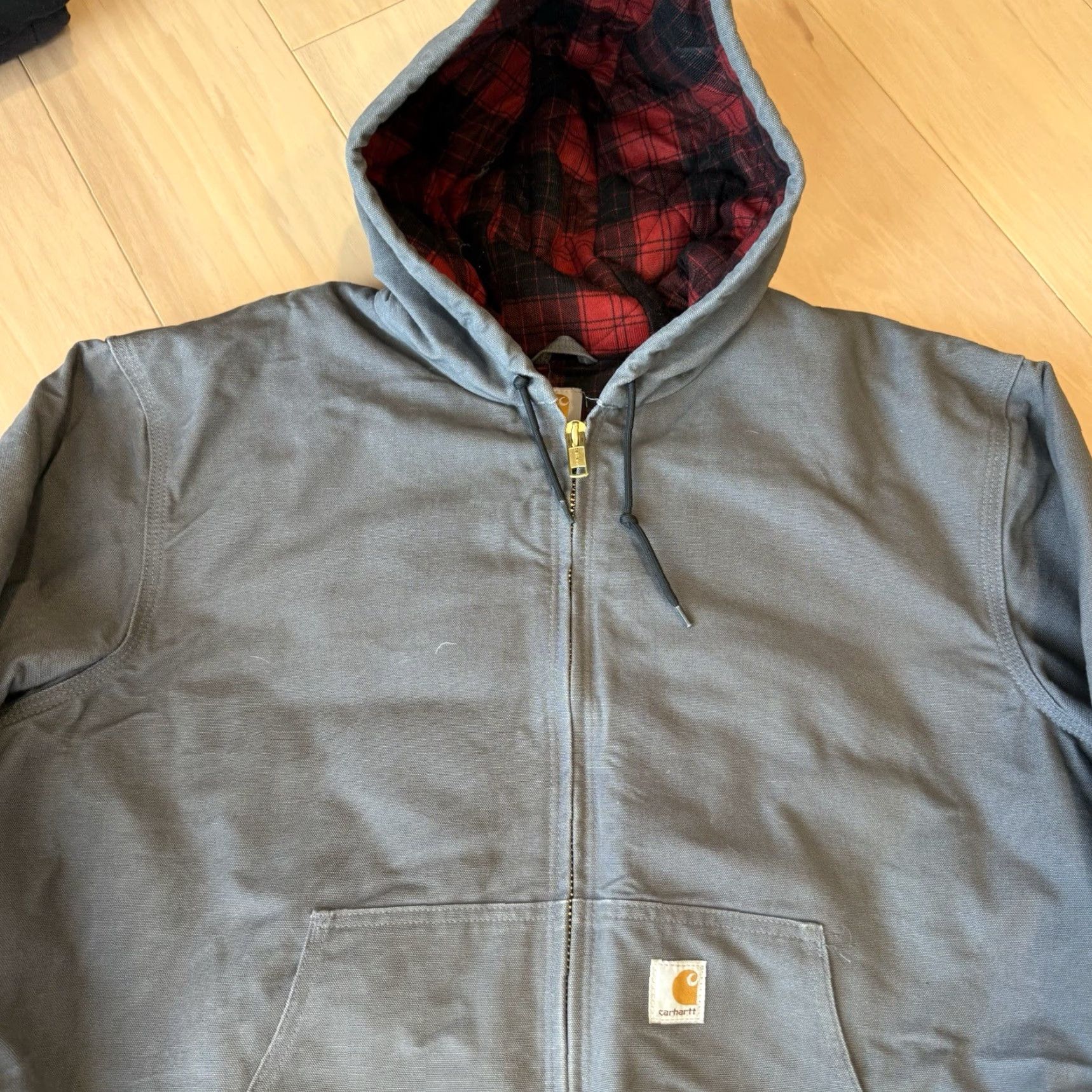 Carhartt VINTAGE Carhartt Huntsman Active Jacket XL Gray Plaid Lined Heavy Workwear Outerwear Size US XL / EU 56 / 4 - 3 Thumbnail