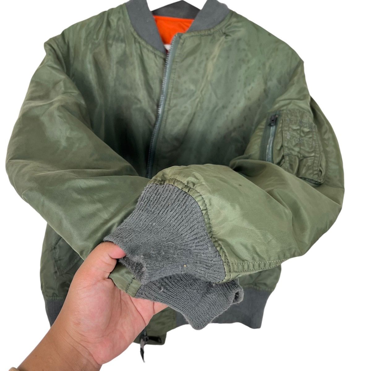 Alpha Industries 💥 80s VINTAGE REVERSIBLE ALPHA RIOT RIOT BOMBER JACKET Size US L / EU 52-54 / 3 - 10 Thumbnail