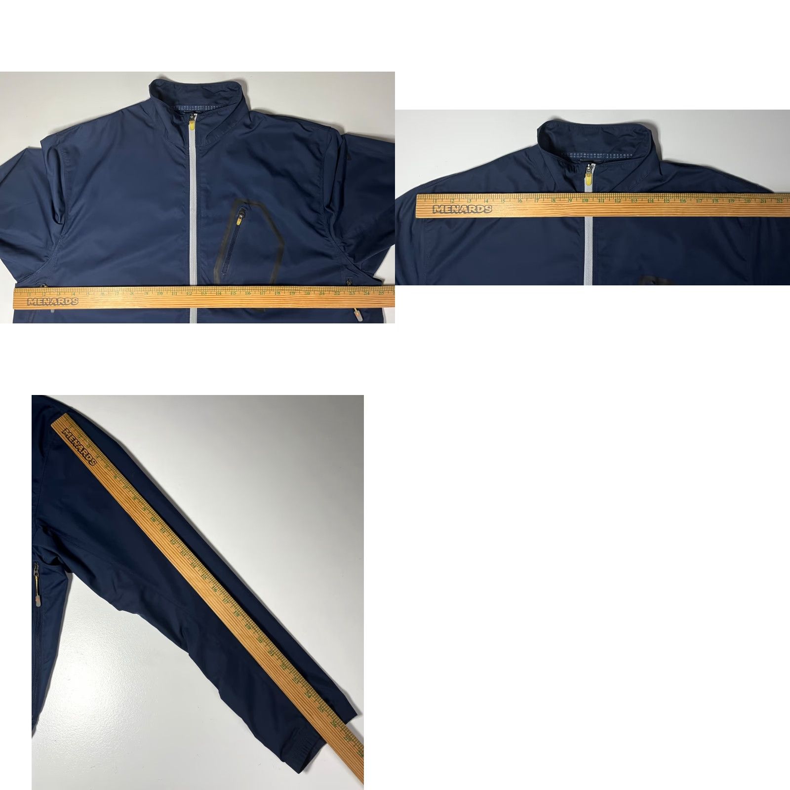 Nike VINTAGE Nike Men’s Clima-Fit Windbreaker Jacket XL Navy Zip Full-Size Wind-Resistant Pocketed Cross Training activewear Mens Size US XL / EU 56 / 4 - 10 Thumbnail