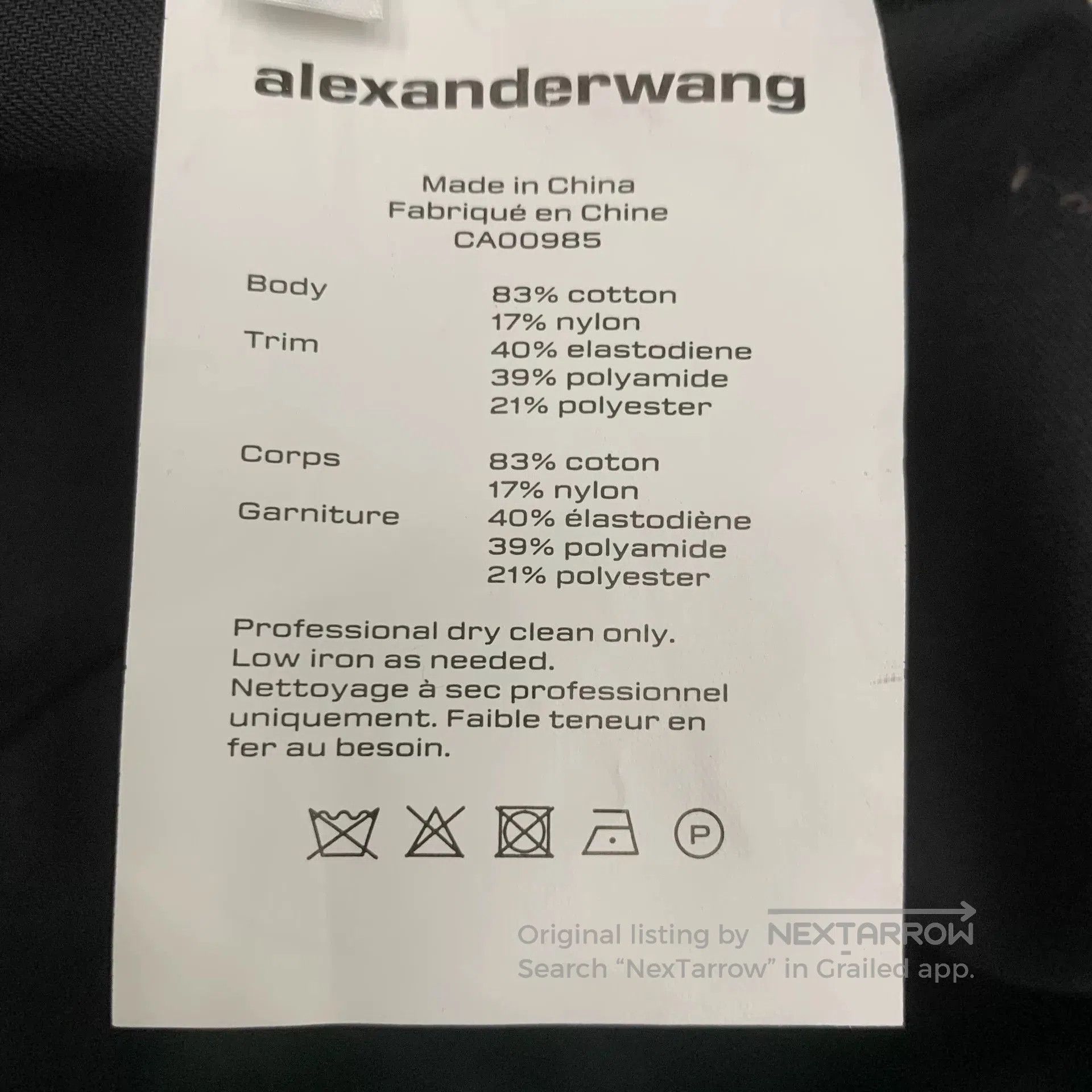 Alexander Wang Alexander Wang High-Waisted Logo Print Shorts. Size 22" - 7 Thumbnail