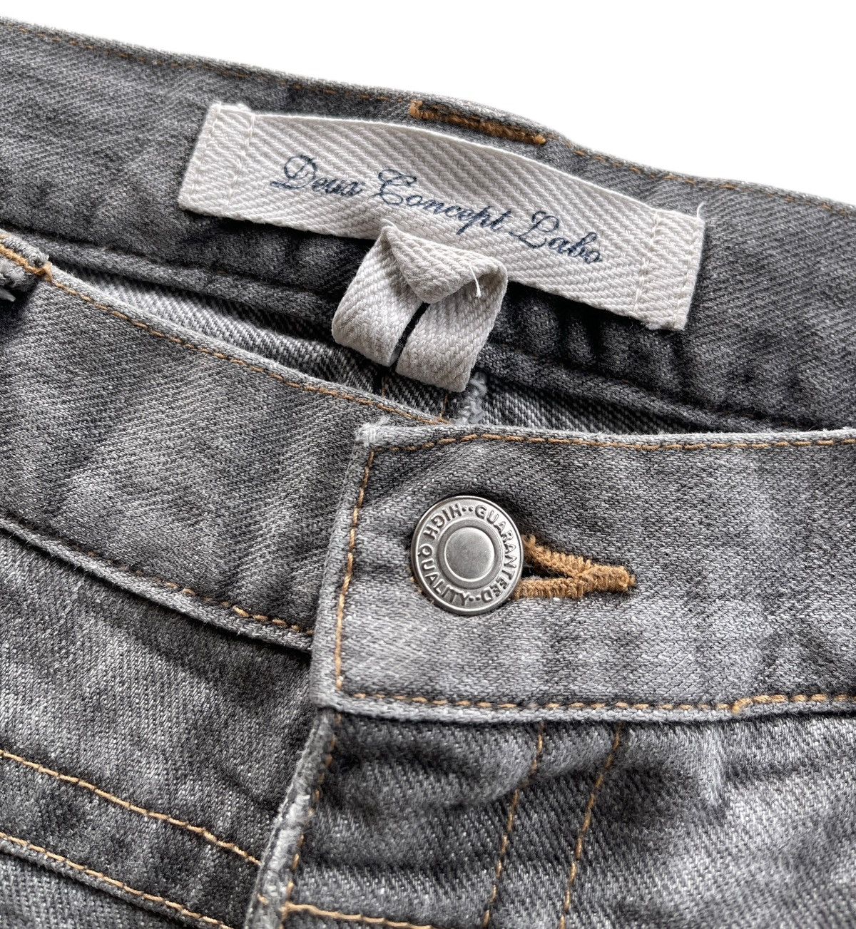 Les Deux DEUX Concept Labo Distressed Flare Grey Denim Size US 34 / EU 50 - 7 Thumbnail