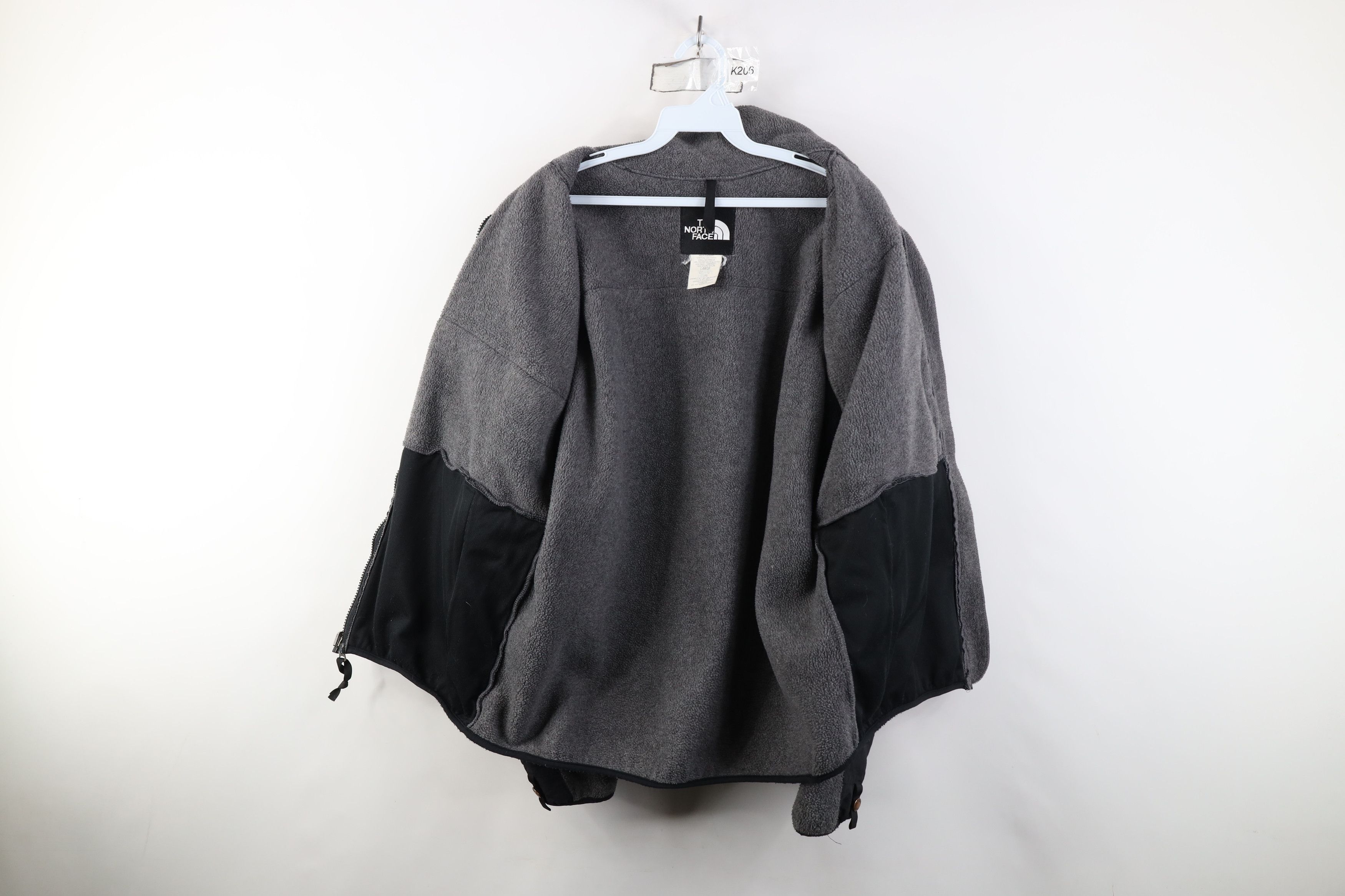 The North Face Vintage 90s The North Face Denali Fleece Jacket Gray Black Size US L / EU 52-54 / 3 - 10 Thumbnail