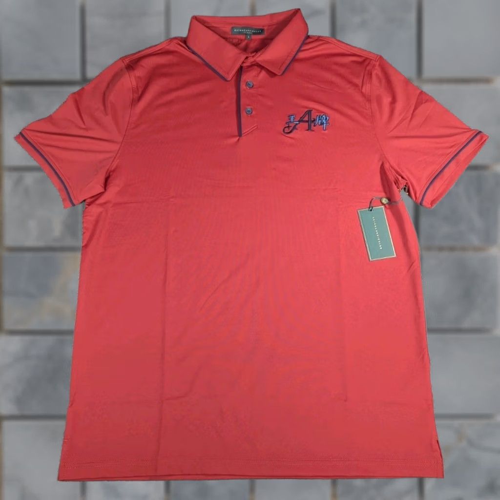 Vintage extracurricular Shirt Mens L houndstooth NEW Golf Club Polo Asian Script Lettering Size US L / EU 52-54 / 3 - 1 Thumbnail