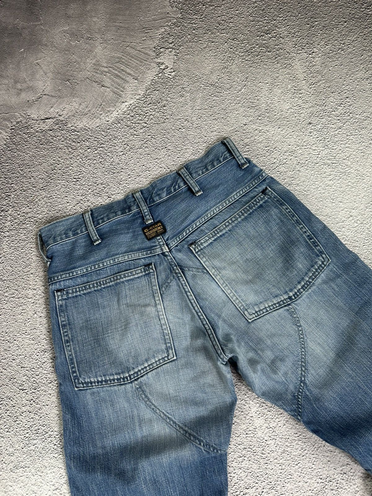 G-Star × Vintage G-Star RAW 3D Arc Denim Jeans Distressed Workwear Style Size US 30 / EU 46 - 8 Thumbnail