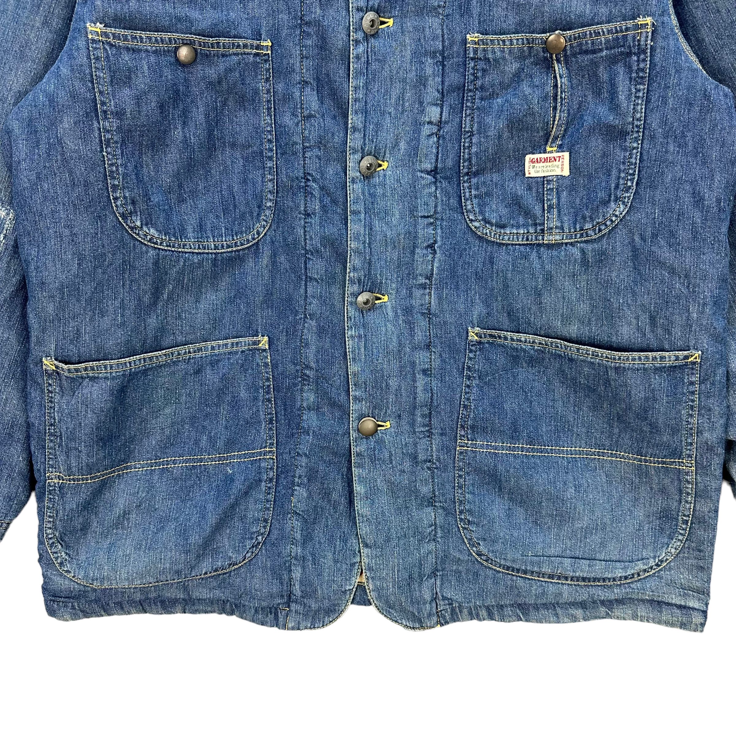 Vintage ALBEMARLE STYLISH GARMENT PERSON DENIM CHORE JACKET 7522-151 Size US M / EU 48-50 / 2 - 4 Thumbnail