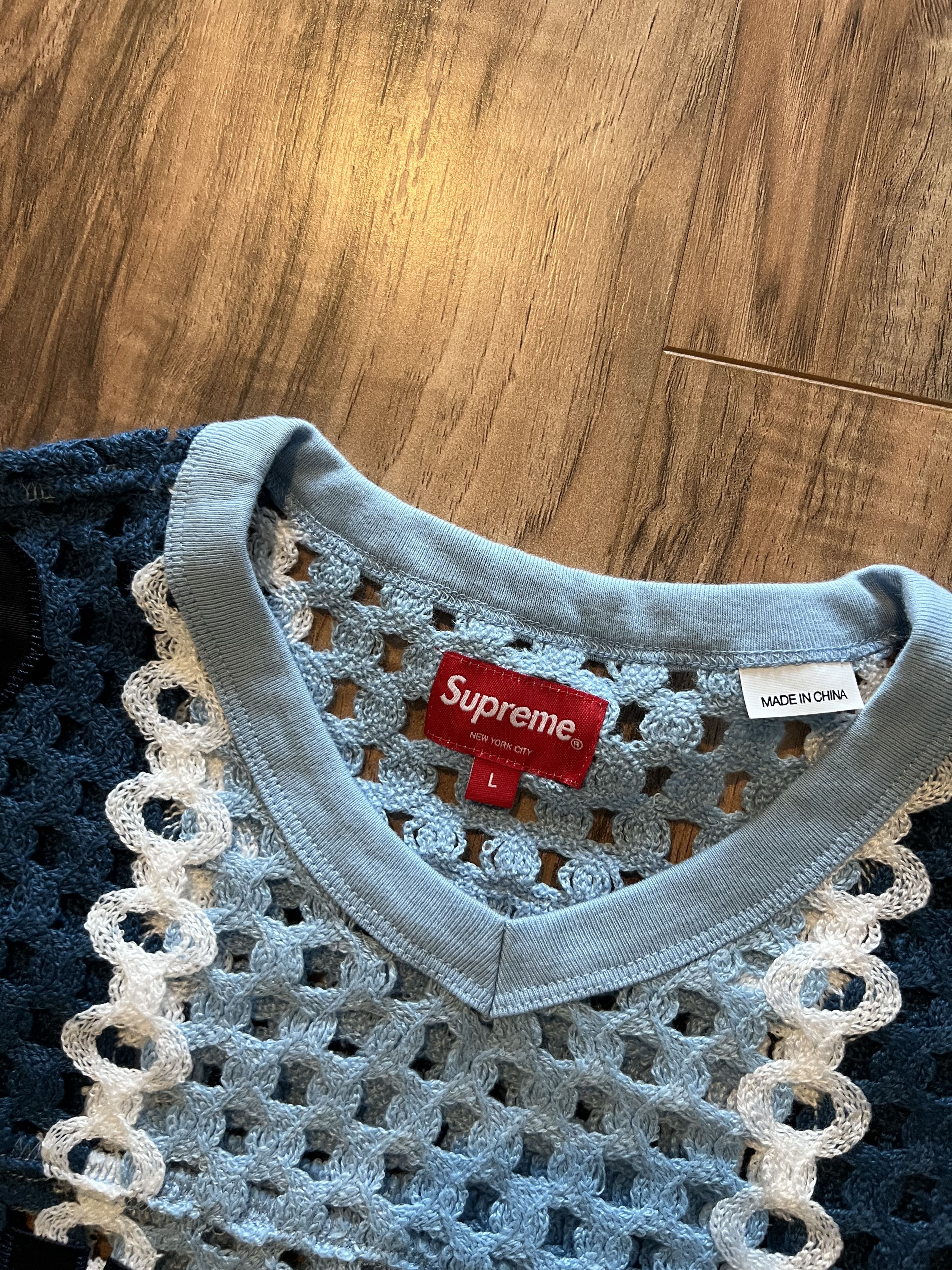Supreme Supreme Crochet Football Jersey SS23 Size US L / EU 52-54 / 3 - 4 Thumbnail