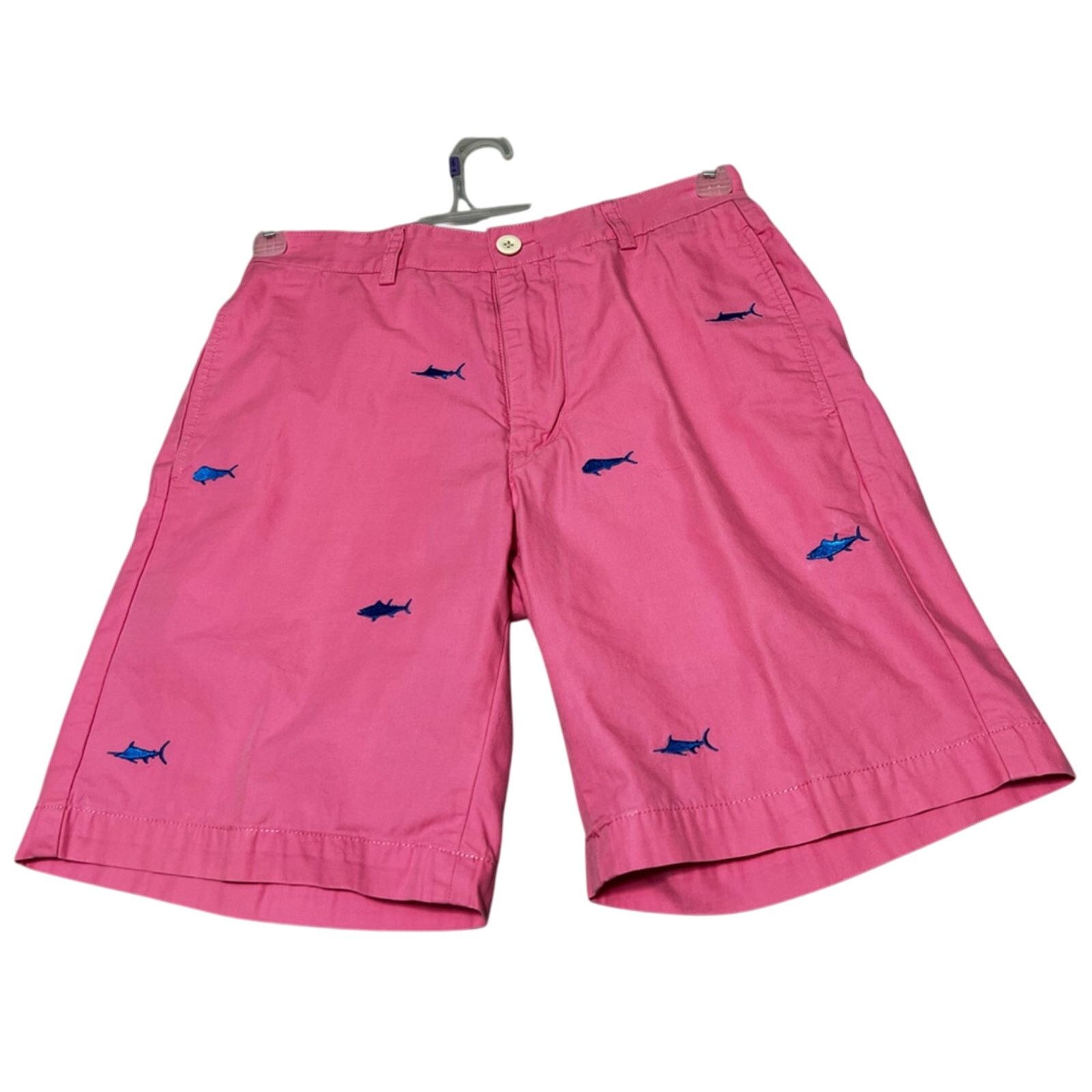 Vineyard Vines Vineyard Vines Shep & Ian Club Shorts Chino Fish Sharks 28 Size US 28 / EU 44 - 1 Thumbnail