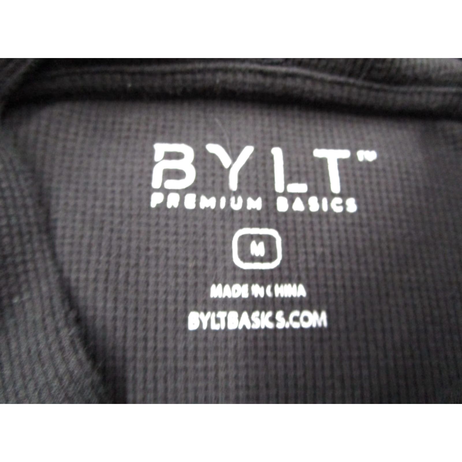 Vintage BYLT Hoodie Mens M Black Long Sleeve Pullover Waffle Performance Training Shirt? Size US M / EU 48-50 / 2 - 2 Thumbnail