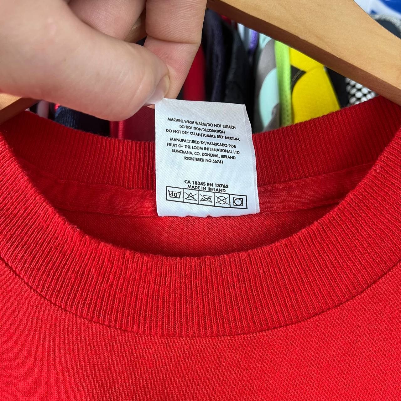 Vintage Euro 1996 England Football Soccer Coca-Cola Promo Tshirt Size US XL / EU 56 / 4 - 9 Thumbnail