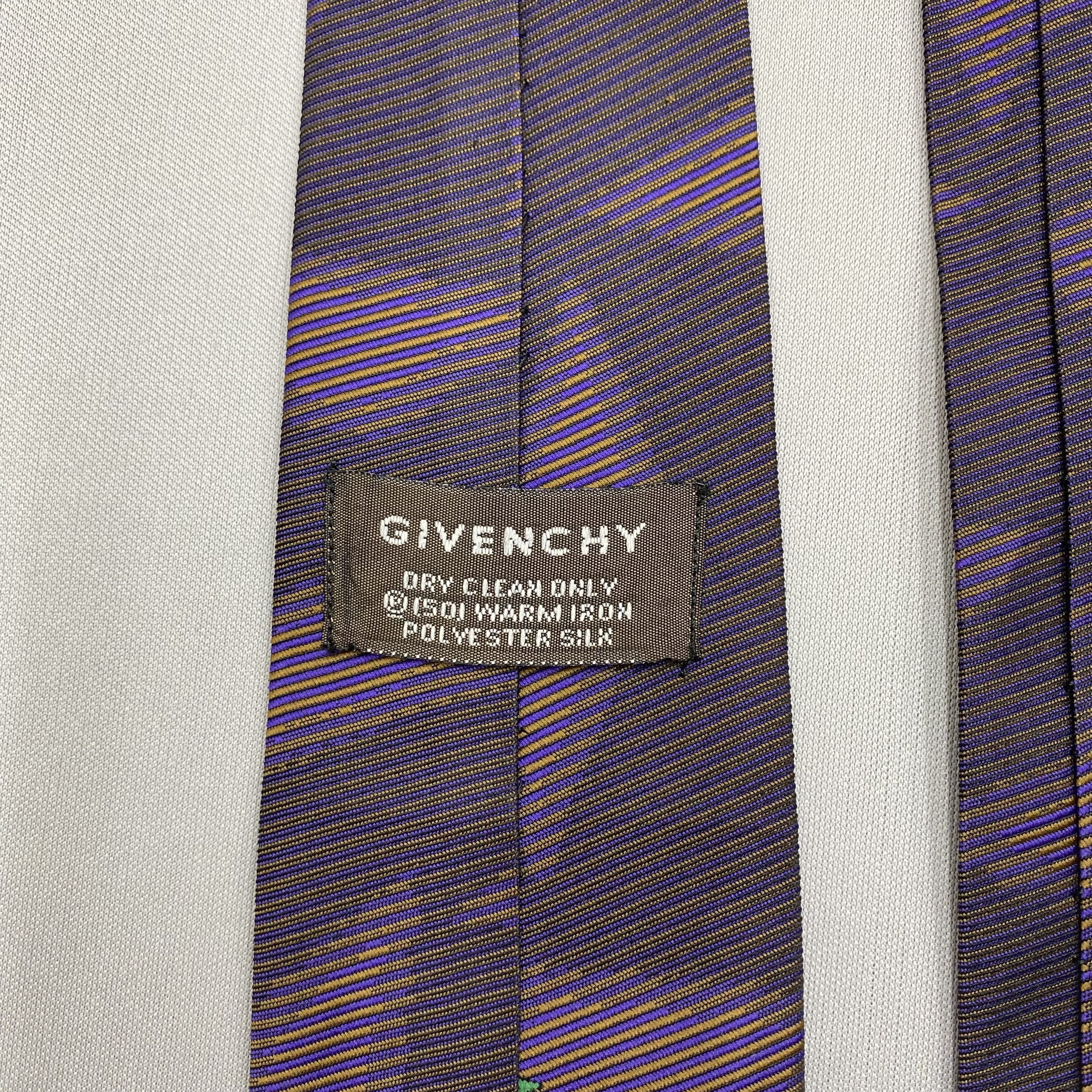 Japanese Brand Vintage Givenchy SILK Necktie Cravate Pure Silk Size ONE SIZE - 7 Thumbnail