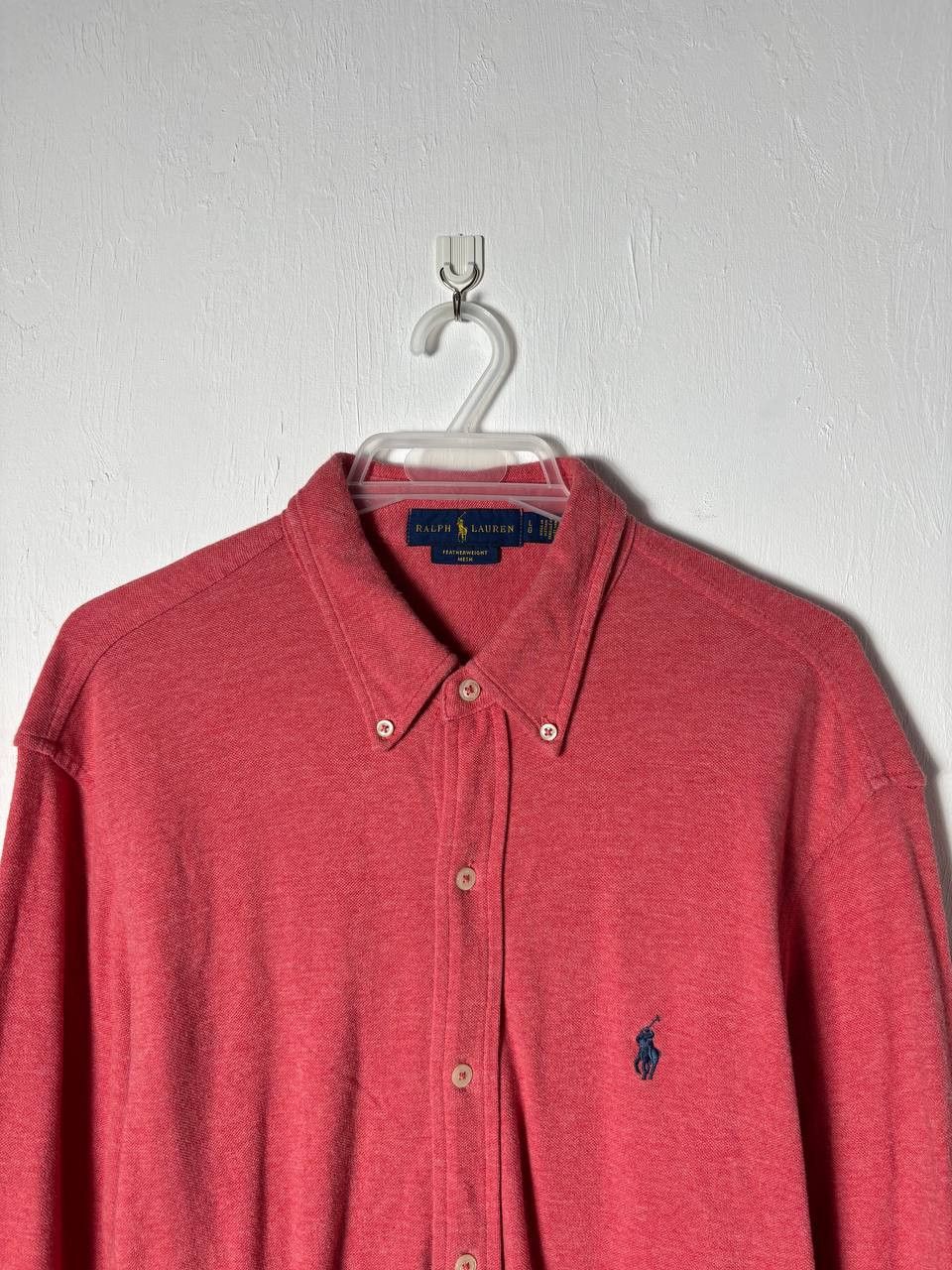 Polo Ralph Lauren Polo Ralph Lauren Featherweight Mesh Cotton Button Up Shirt Size US L / EU 52-54 / 3 - 1 Thumbnail